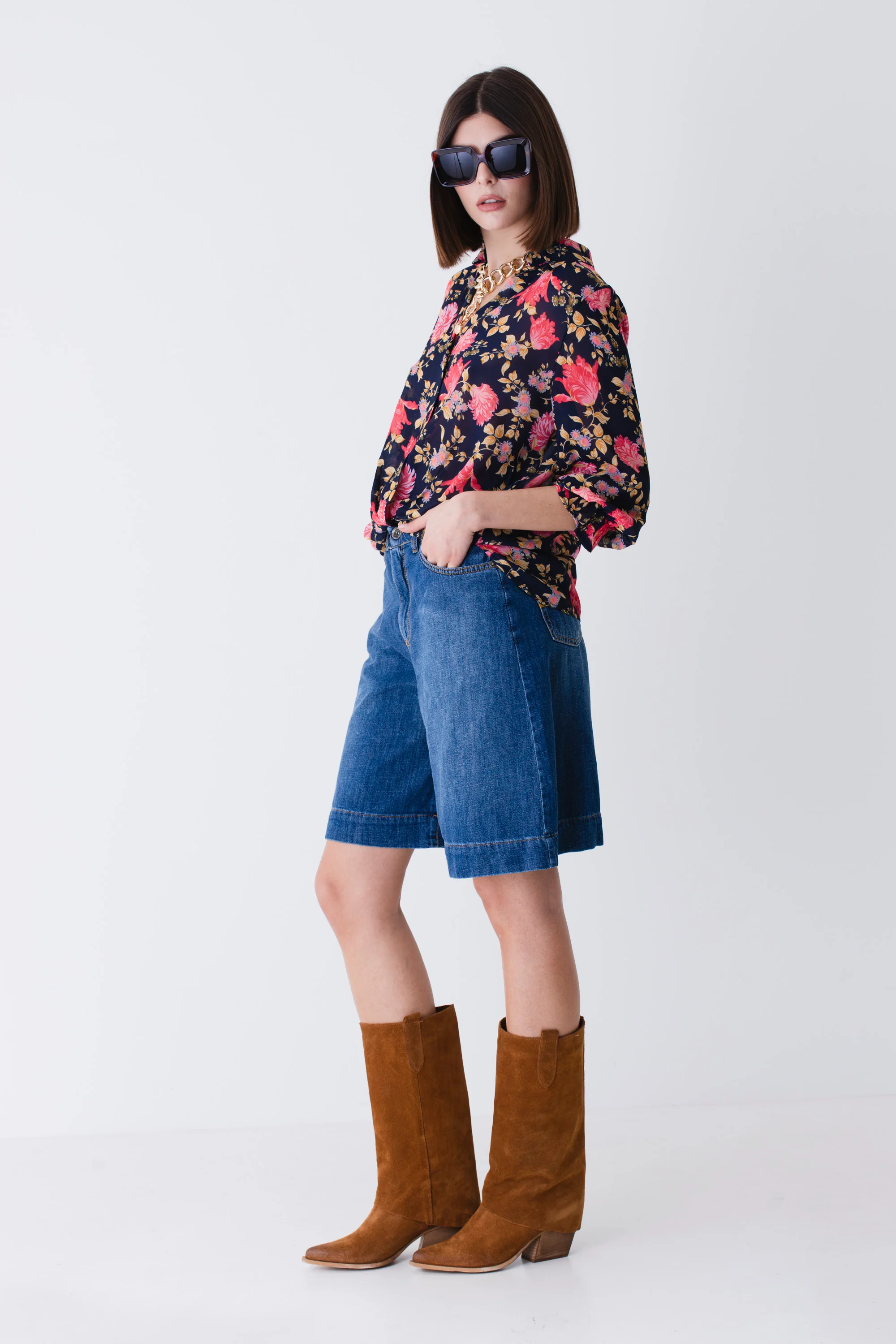 Bermuda in jeans di cotone - PE25 - Image 2