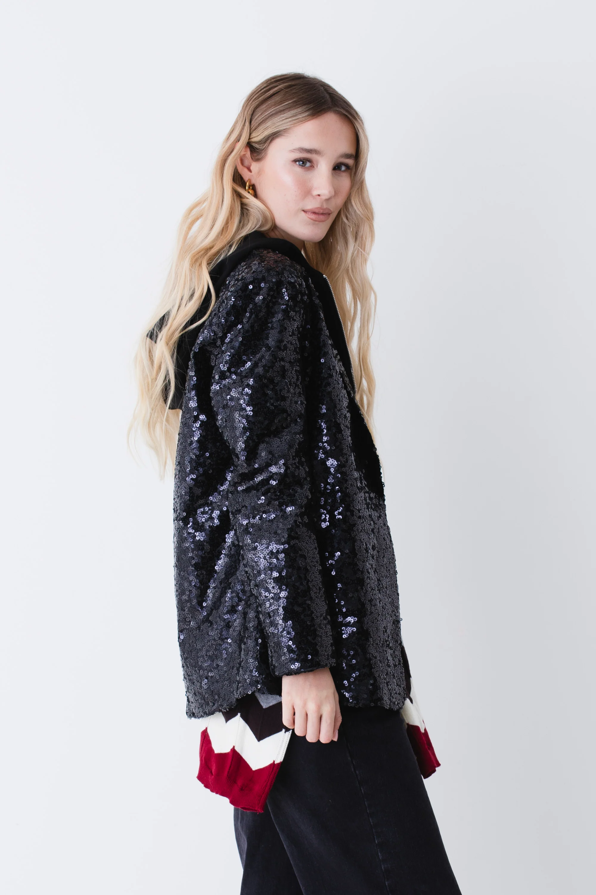 Blazer ad un petto in paillettes - FW26 - Image 2