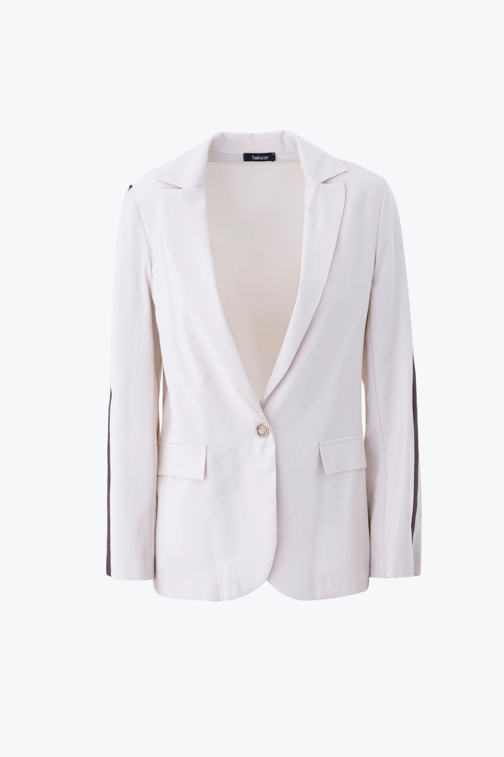 Blazer ad un petto in rayon con banda laterale - PE25 - Image 7