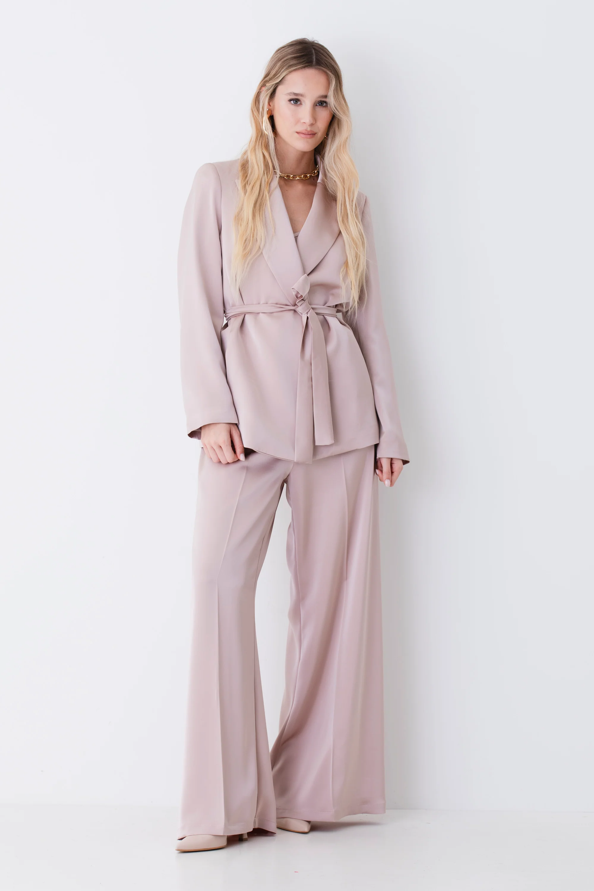 Blazer in raso con cintura - PE26 - Image 5