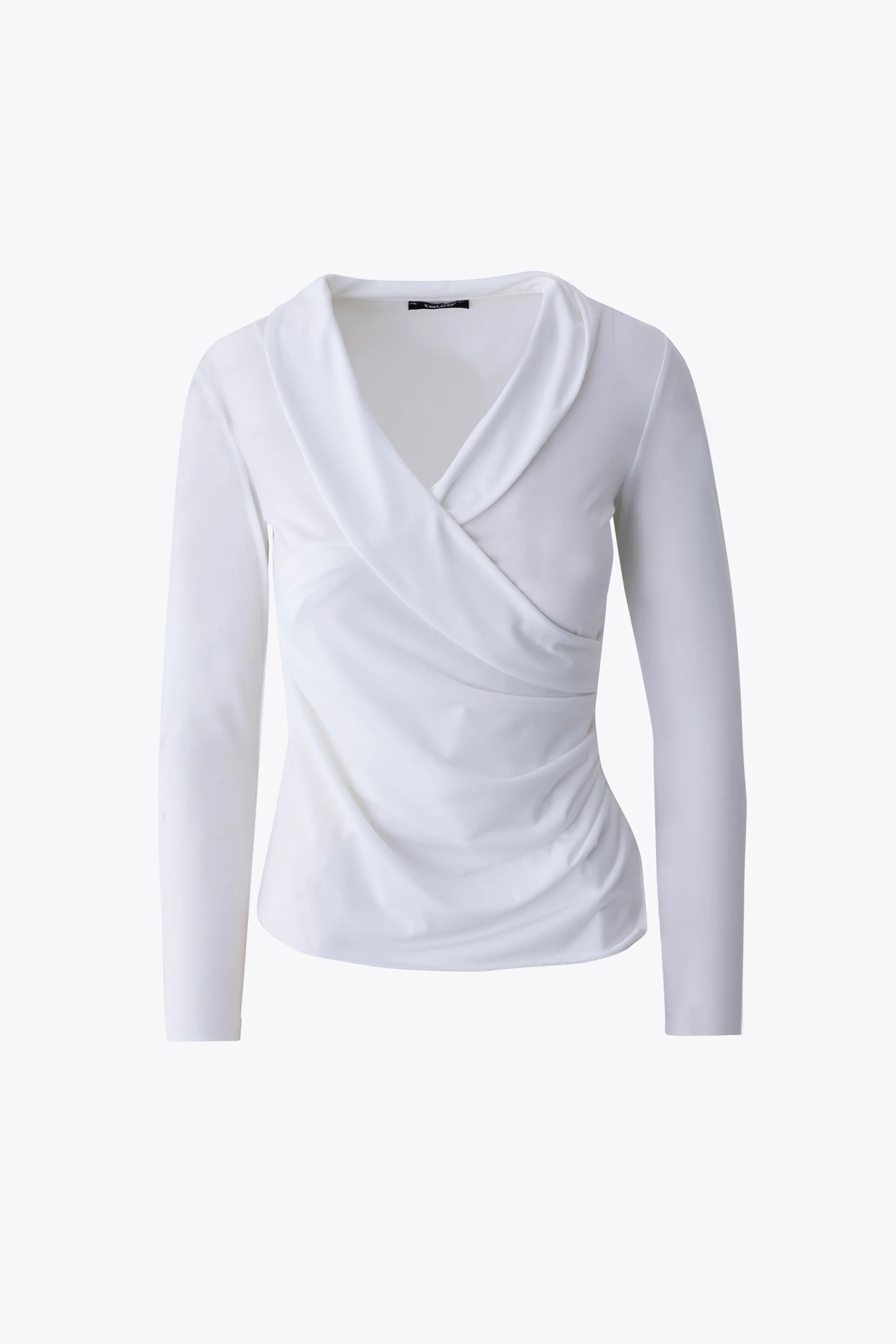 Blusa ad incrocio in jersey elasticizzato - FW26 - Image 8