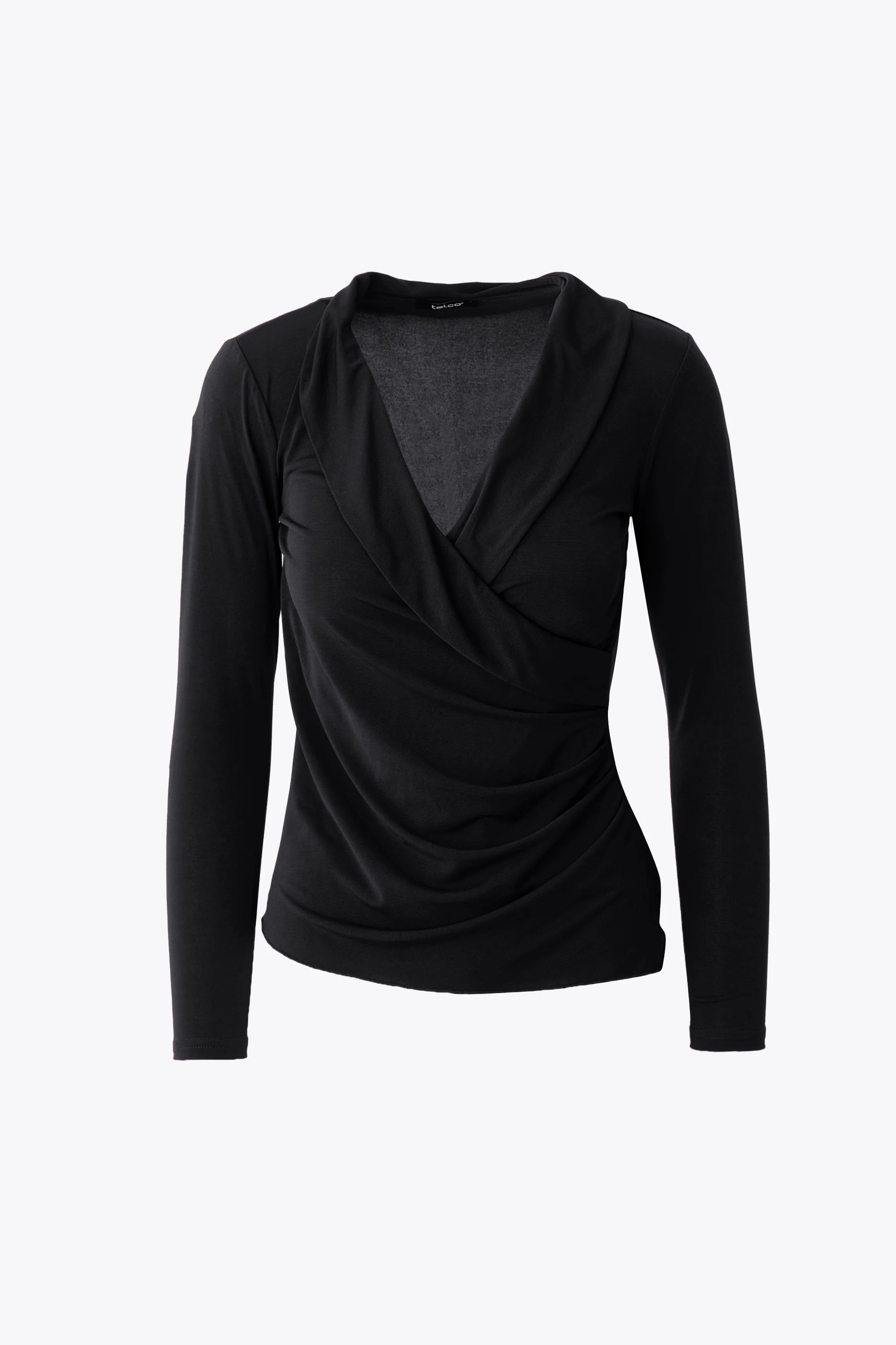 Blusa ad incrocio in jersey elasticizzato - FW26 - Image 9