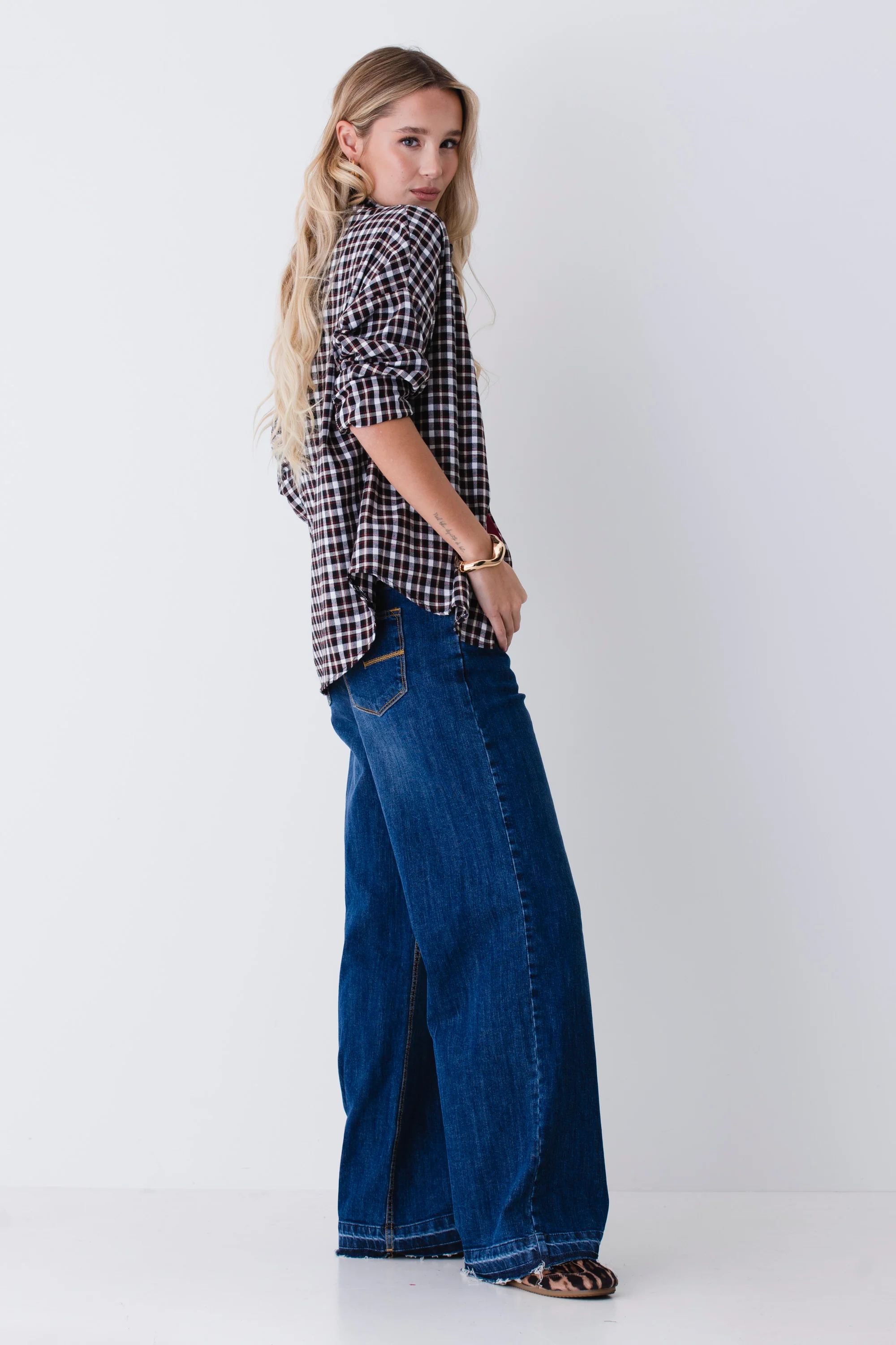 Camicia a quadri in cotone - FW26 - Image 2