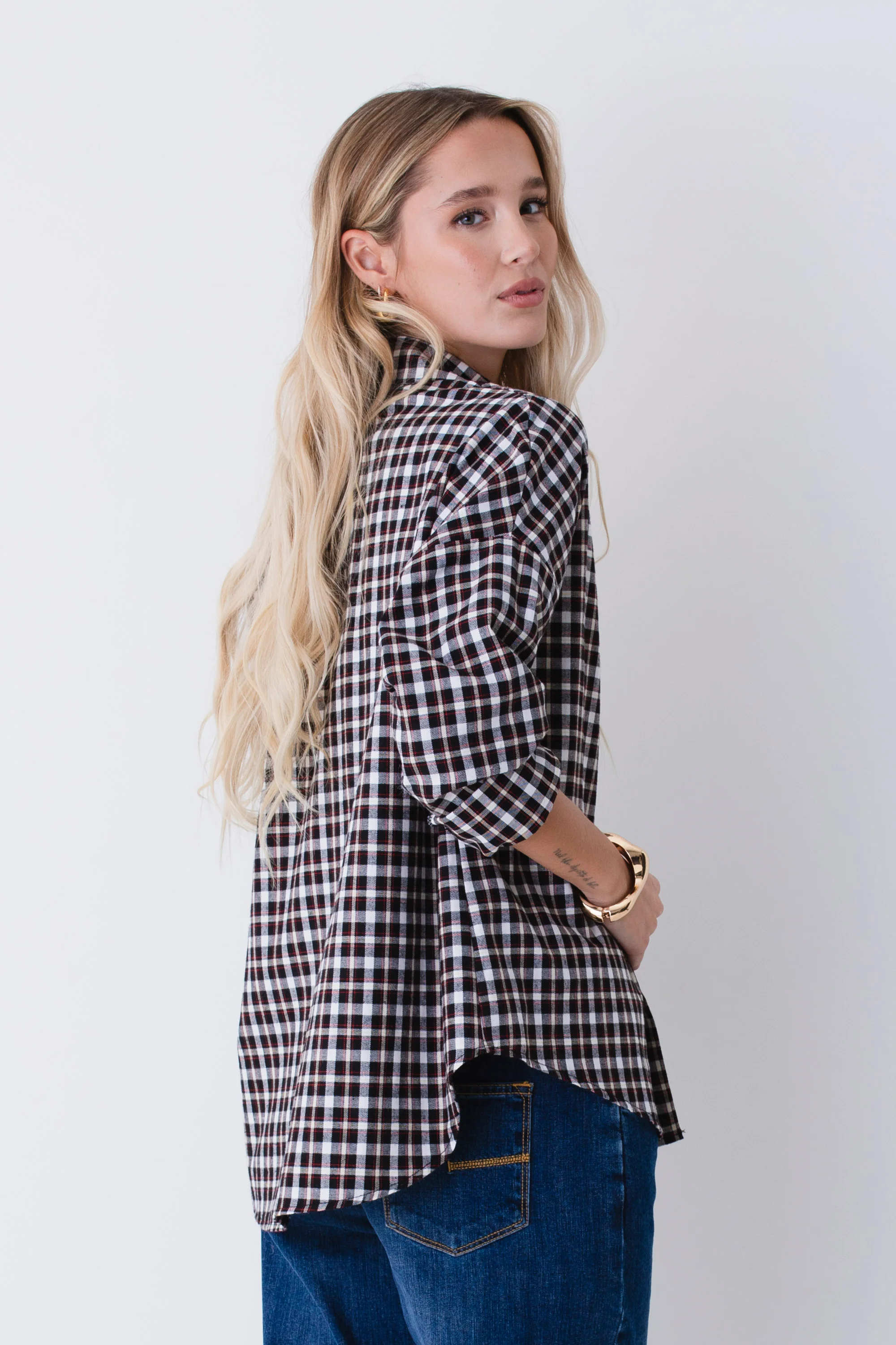 Camicia a quadri in cotone - FW26 - Image 5