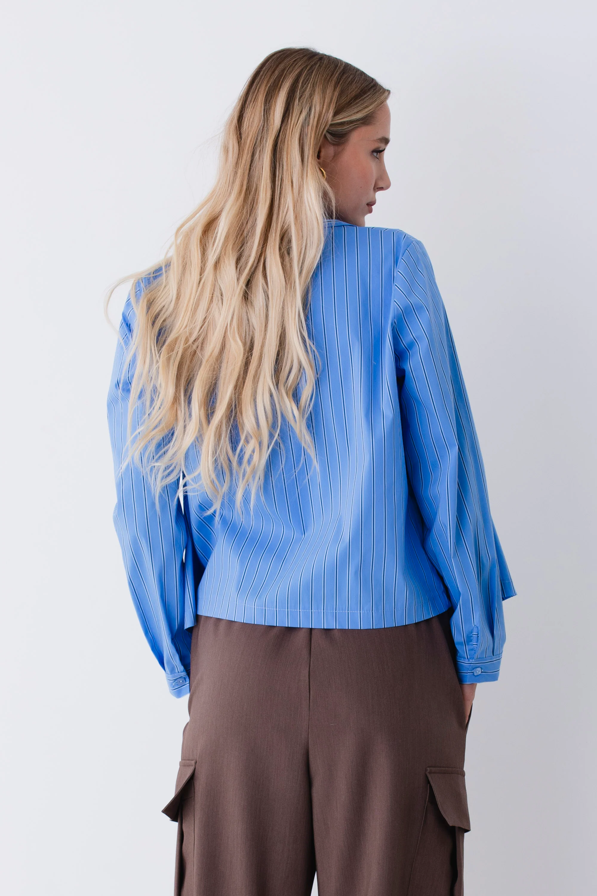 Camicia bacchettata in viscosa elasticizzata - FW26 - Image 5