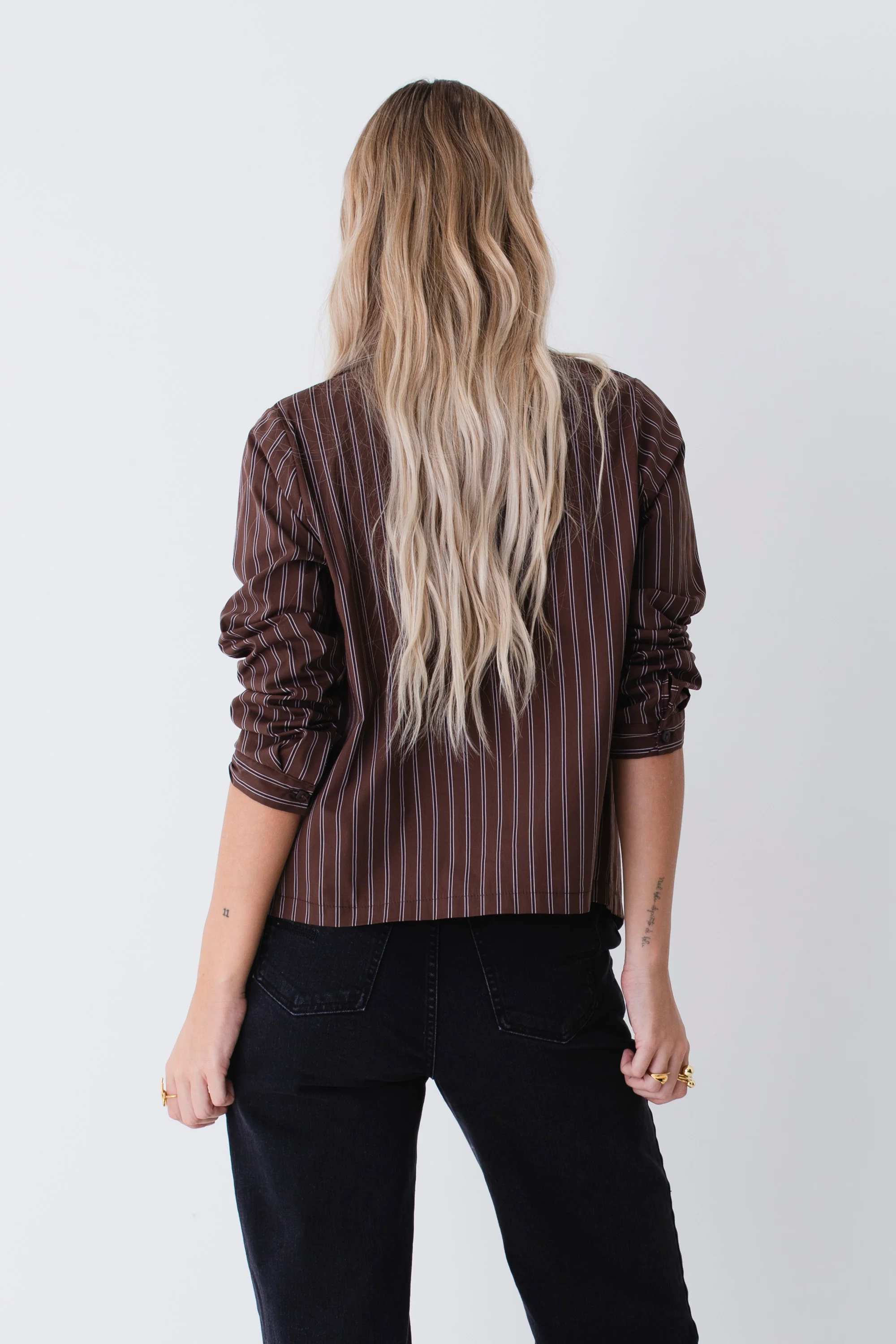 Camicia bacchettata in viscosa elasticizzata - FW26 - Image 7