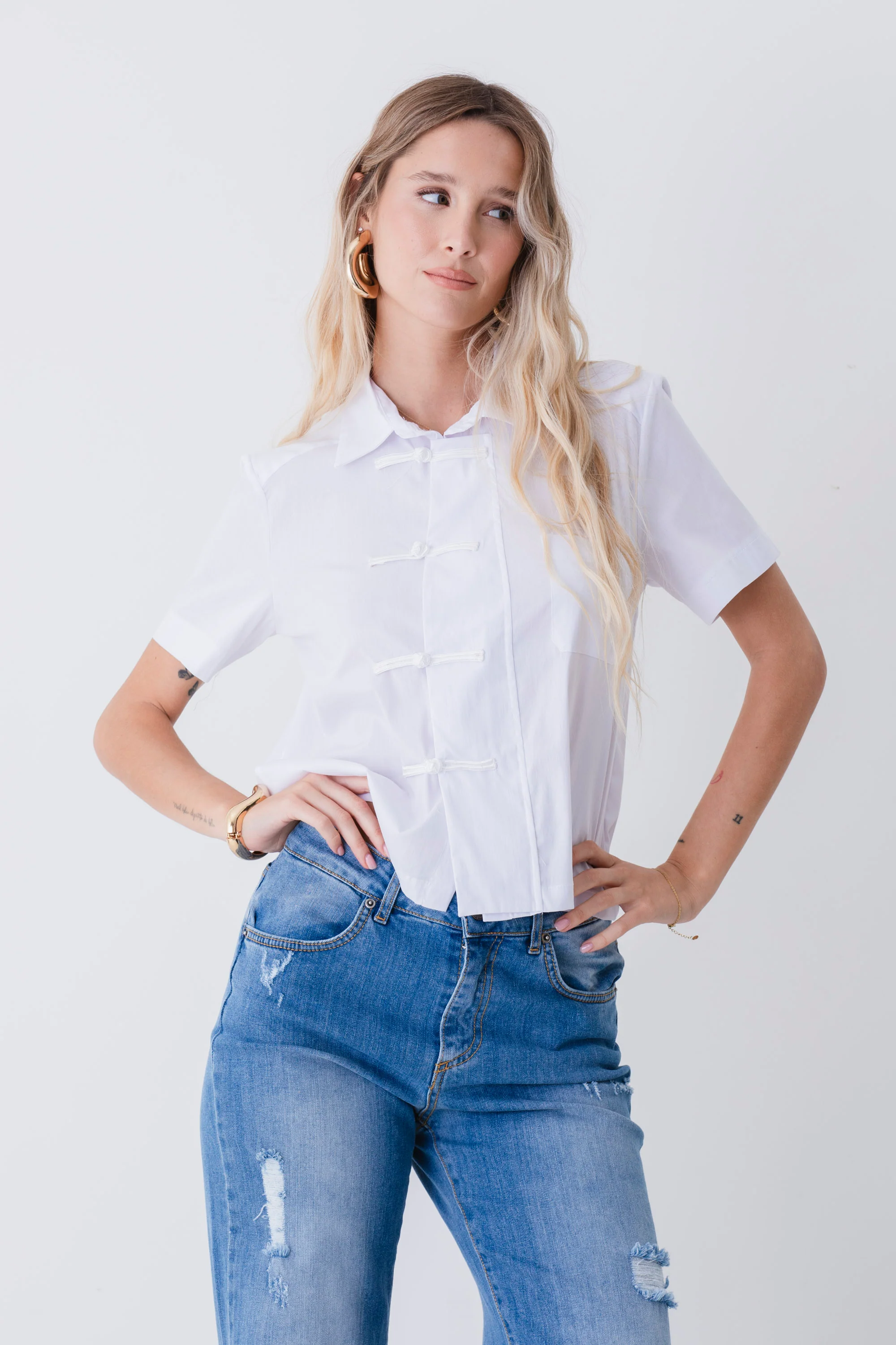Camicia boxy stile orientale - PE26