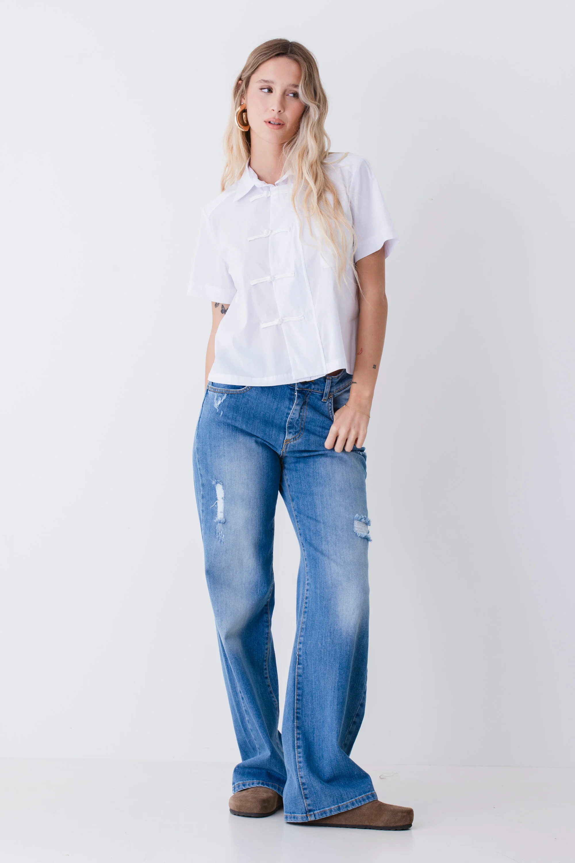 Camicia boxy stile orientale - PE26 - Image 2