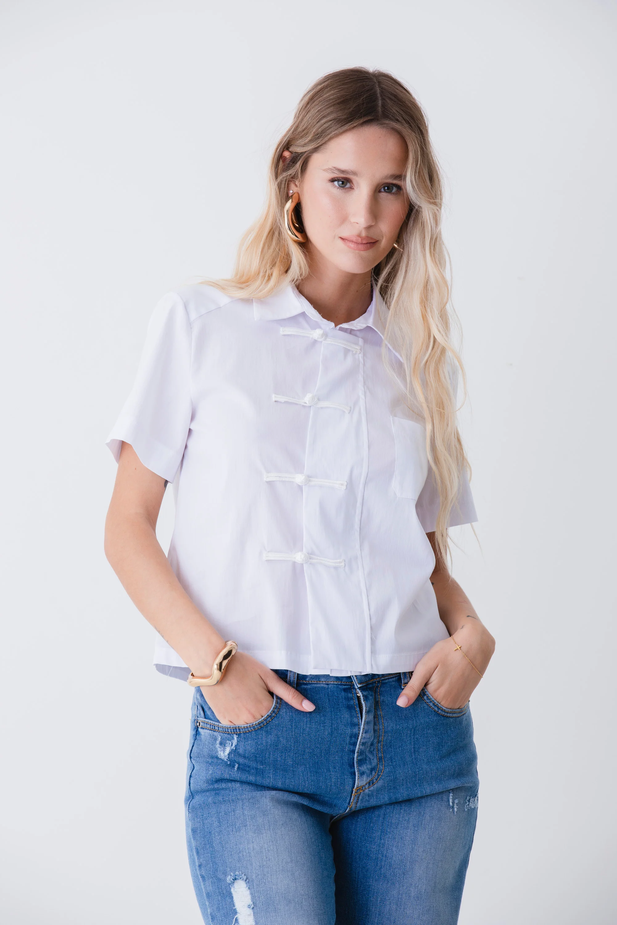 Camicia boxy stile orientale - PE26 - Image 4