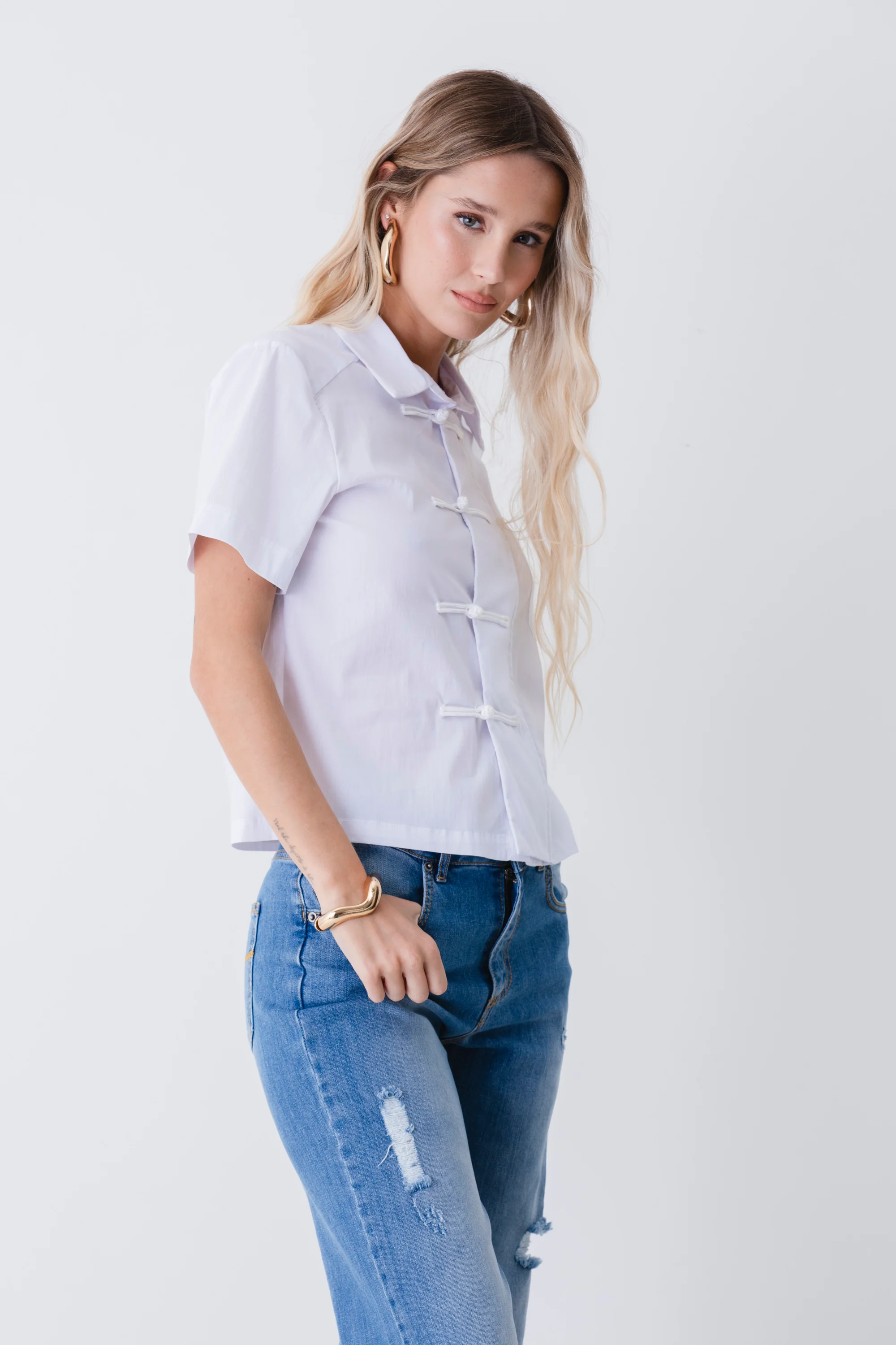 Camicia boxy stile orientale - PE26 - Image 5