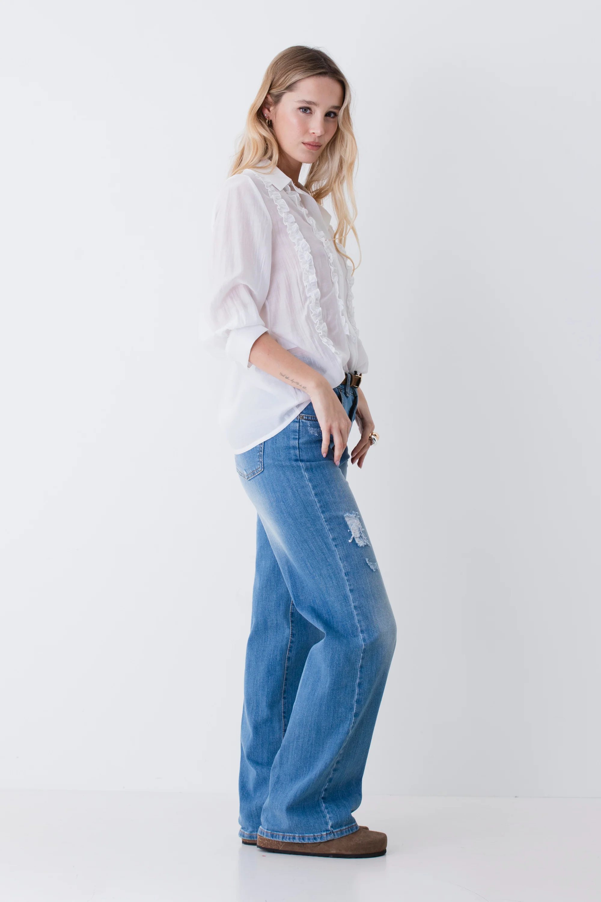 Camicia con rouches in tencel - PE26 - Image 4