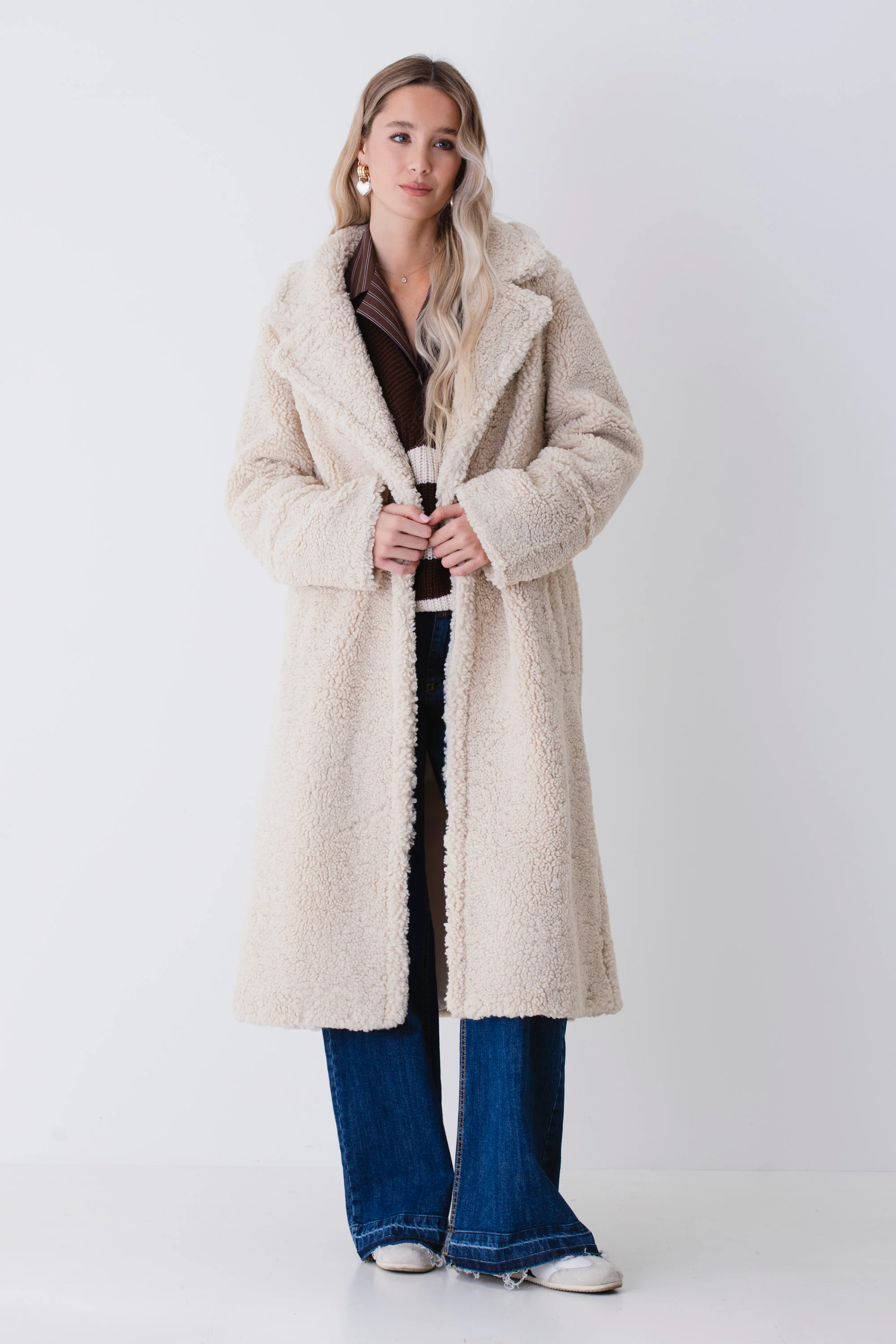 Cappotto lungo doppio petto teddy - FW26 - Image 3