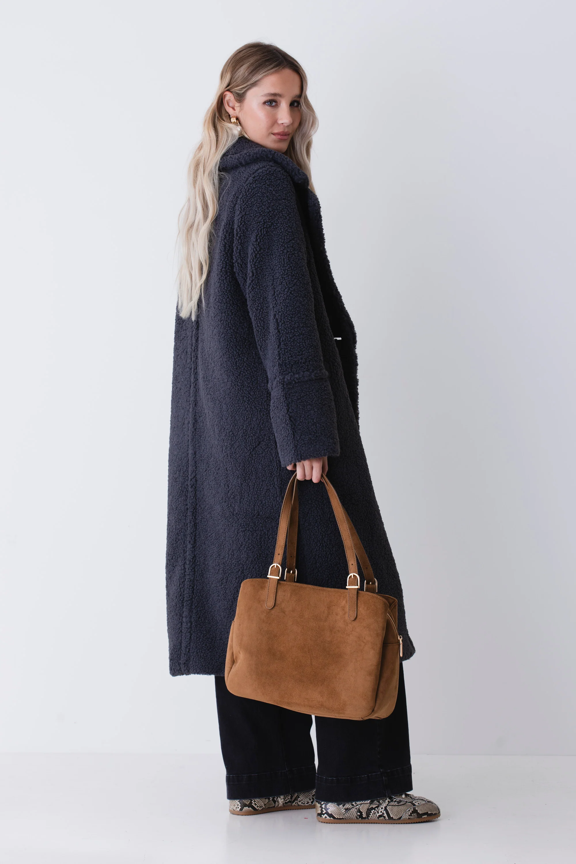 Cappotto lungo doppio petto teddy - FW26 - Image 7