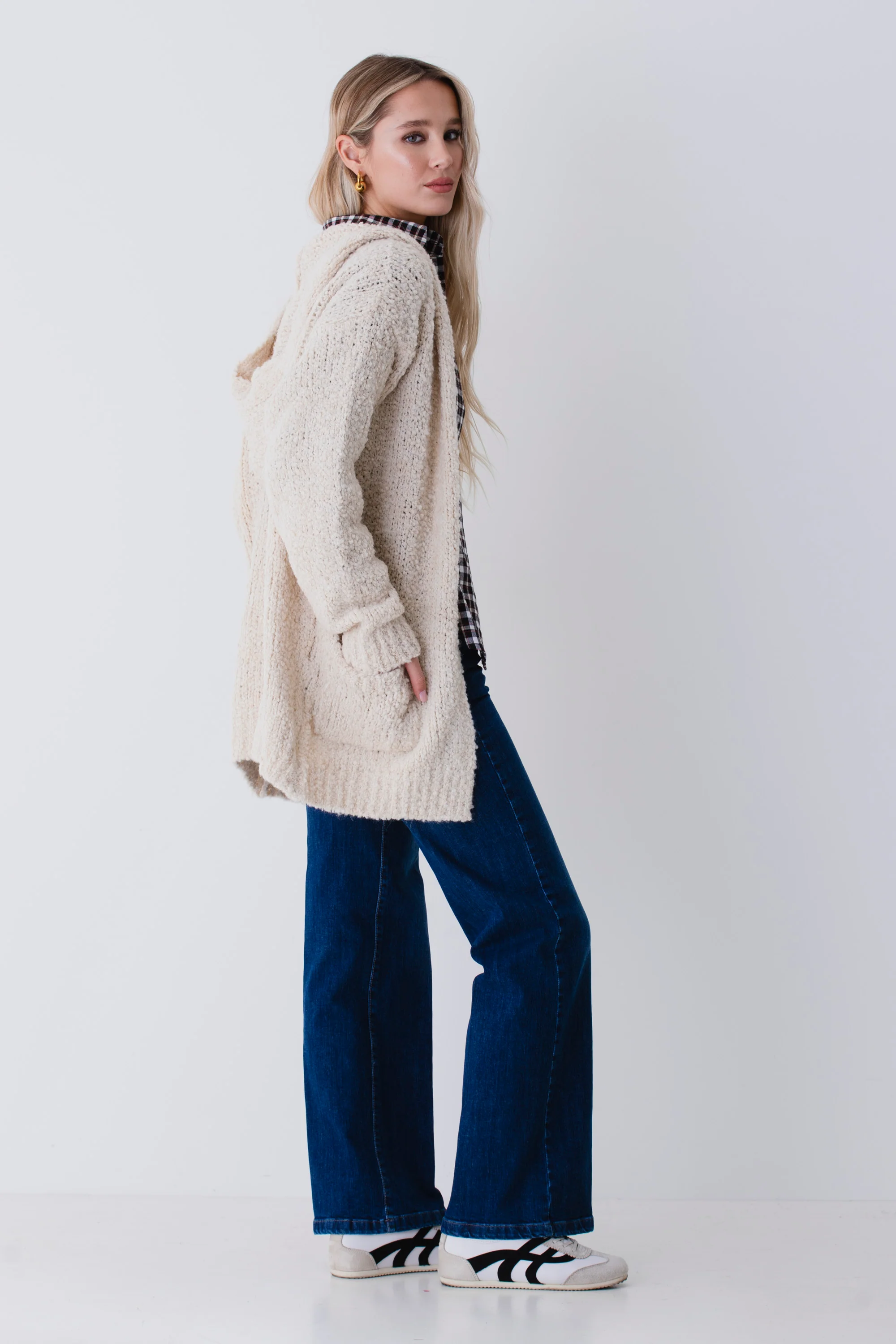 Cardigan corto in misto lana boucle - FW26 - Image 4