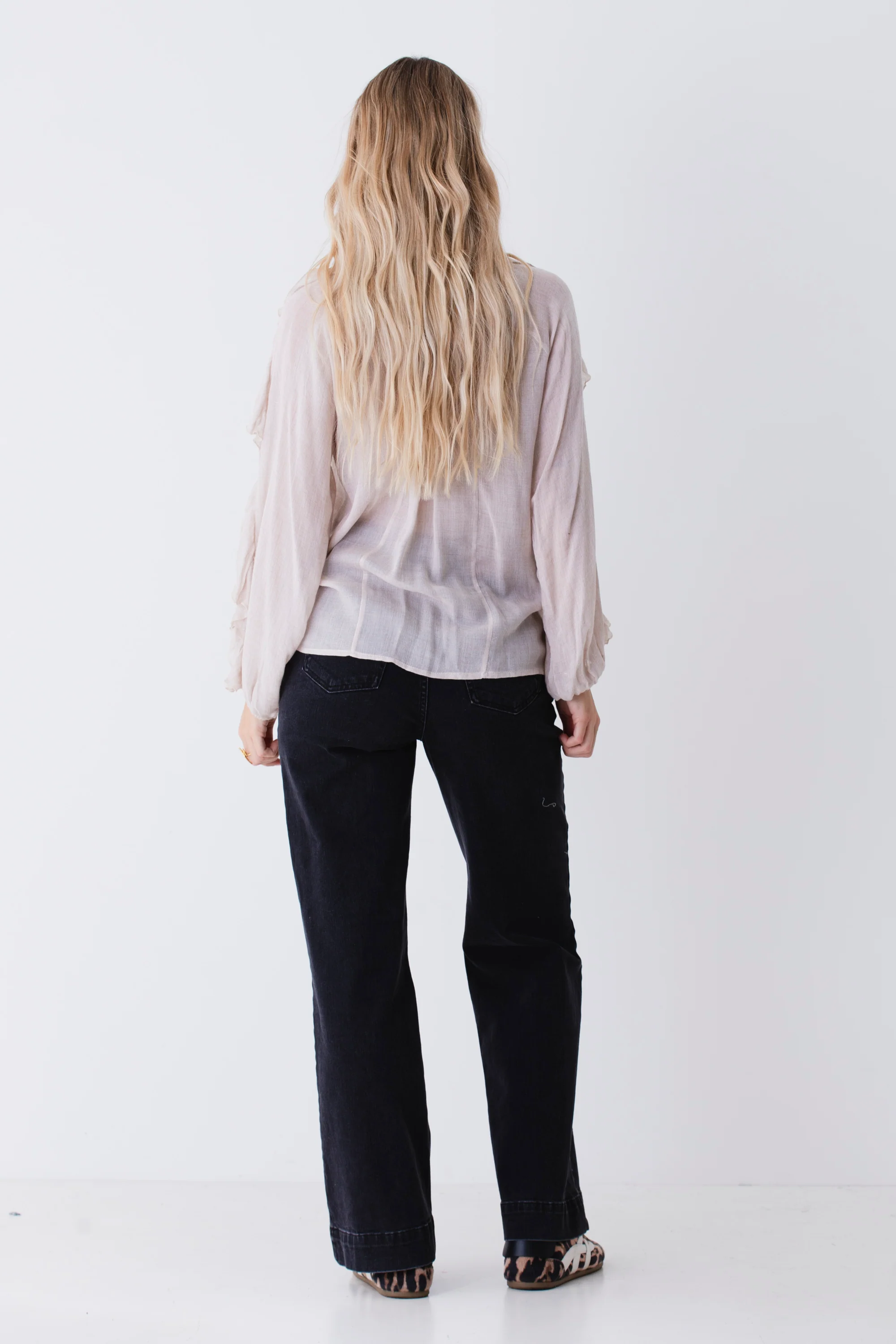Casacca con rouches in garza di lana - FW26 - Image 6