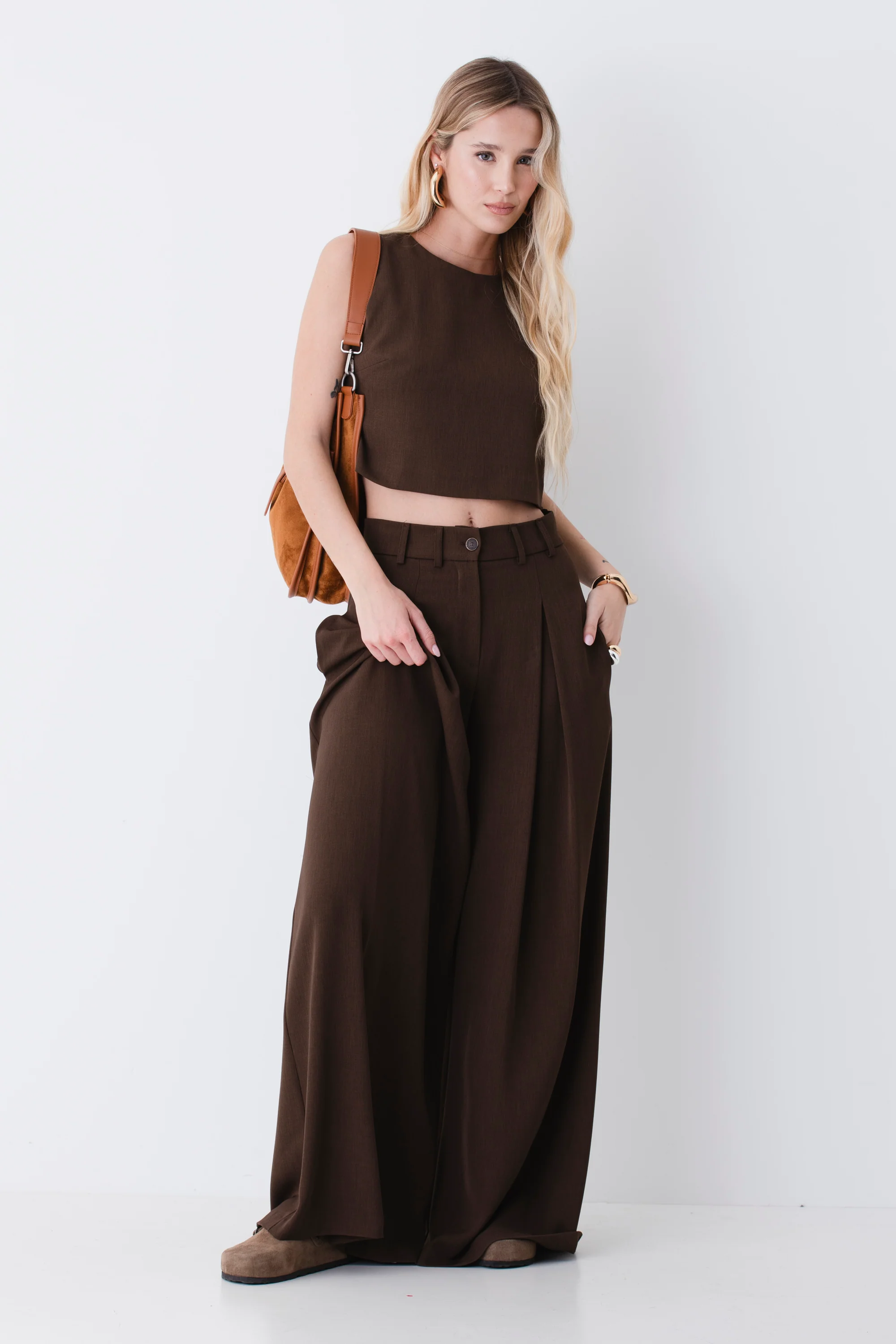 Crop top in cady vintage - PE26 - Image 3