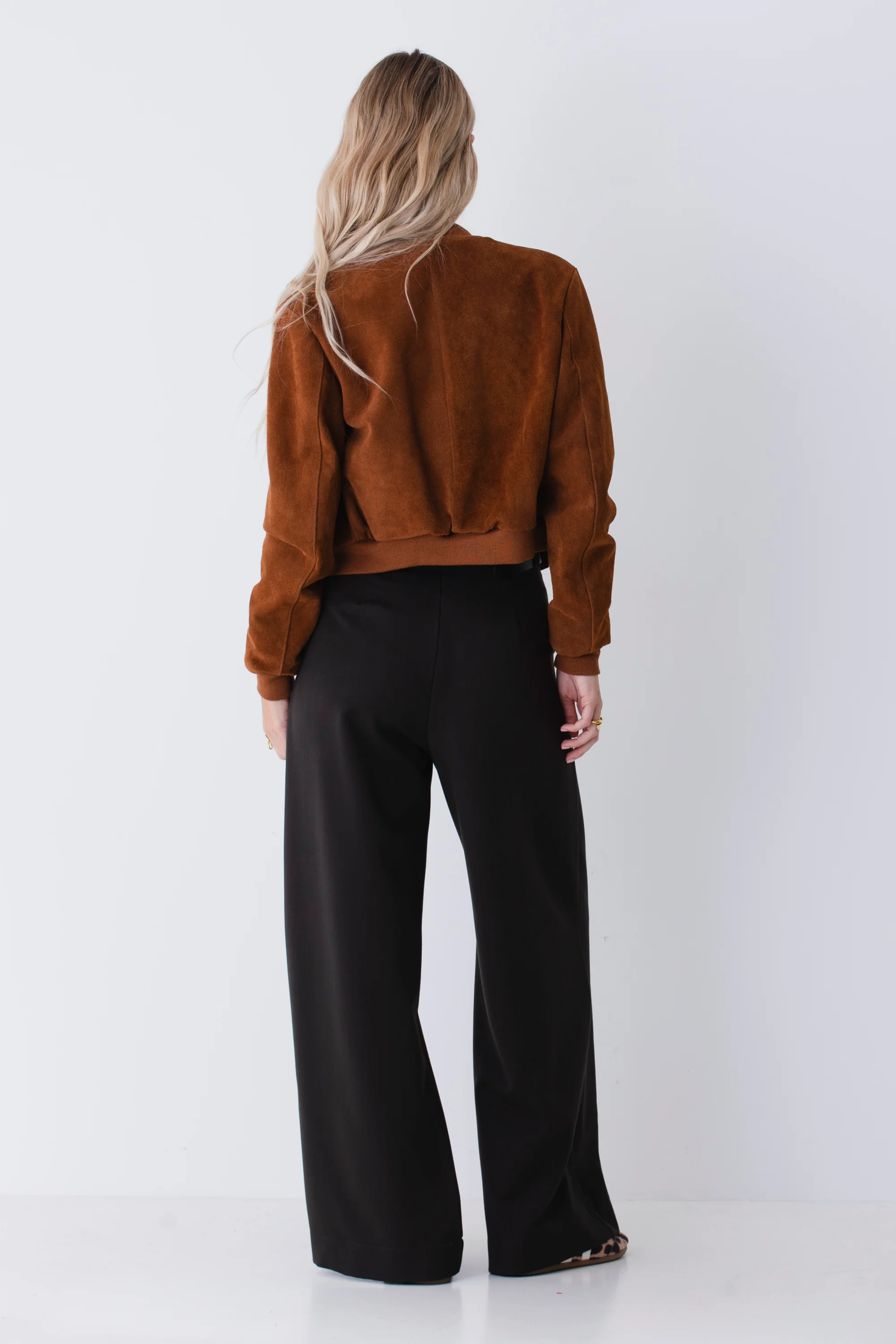 Giacca bomber in pelle scamosciata - FW26 - Image 5