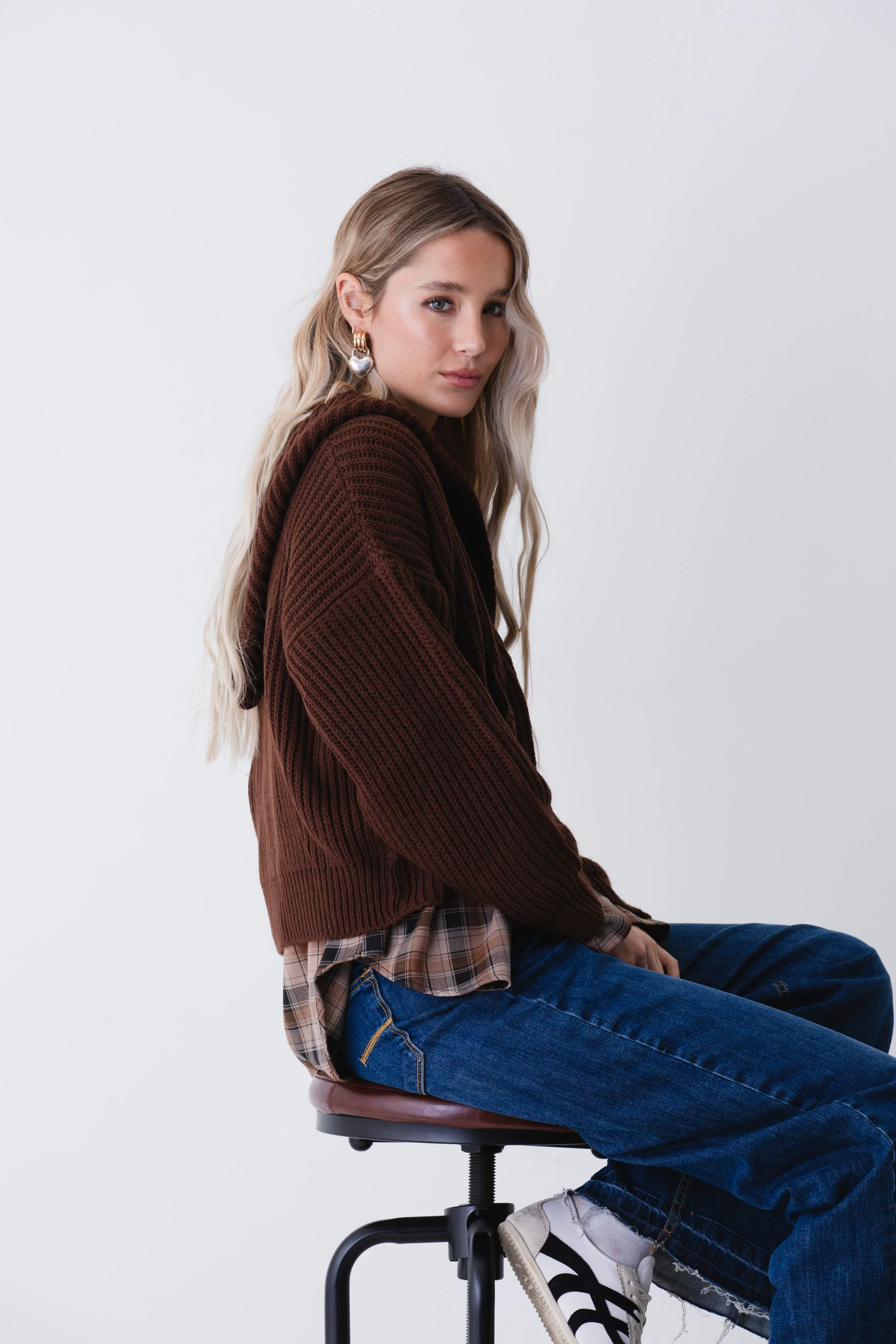 Giacca in maglia a coste con cappuccio - FW26 - Image 5