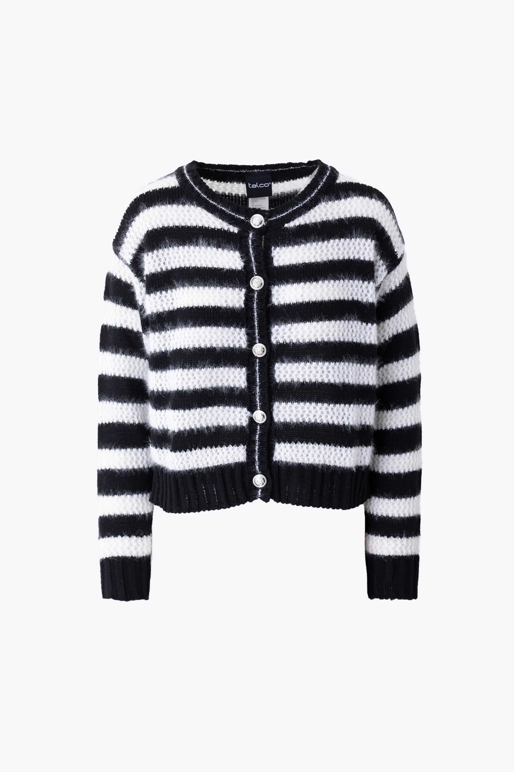 Giacca in misto lana a righe orizzontali - FW26 - Image 7