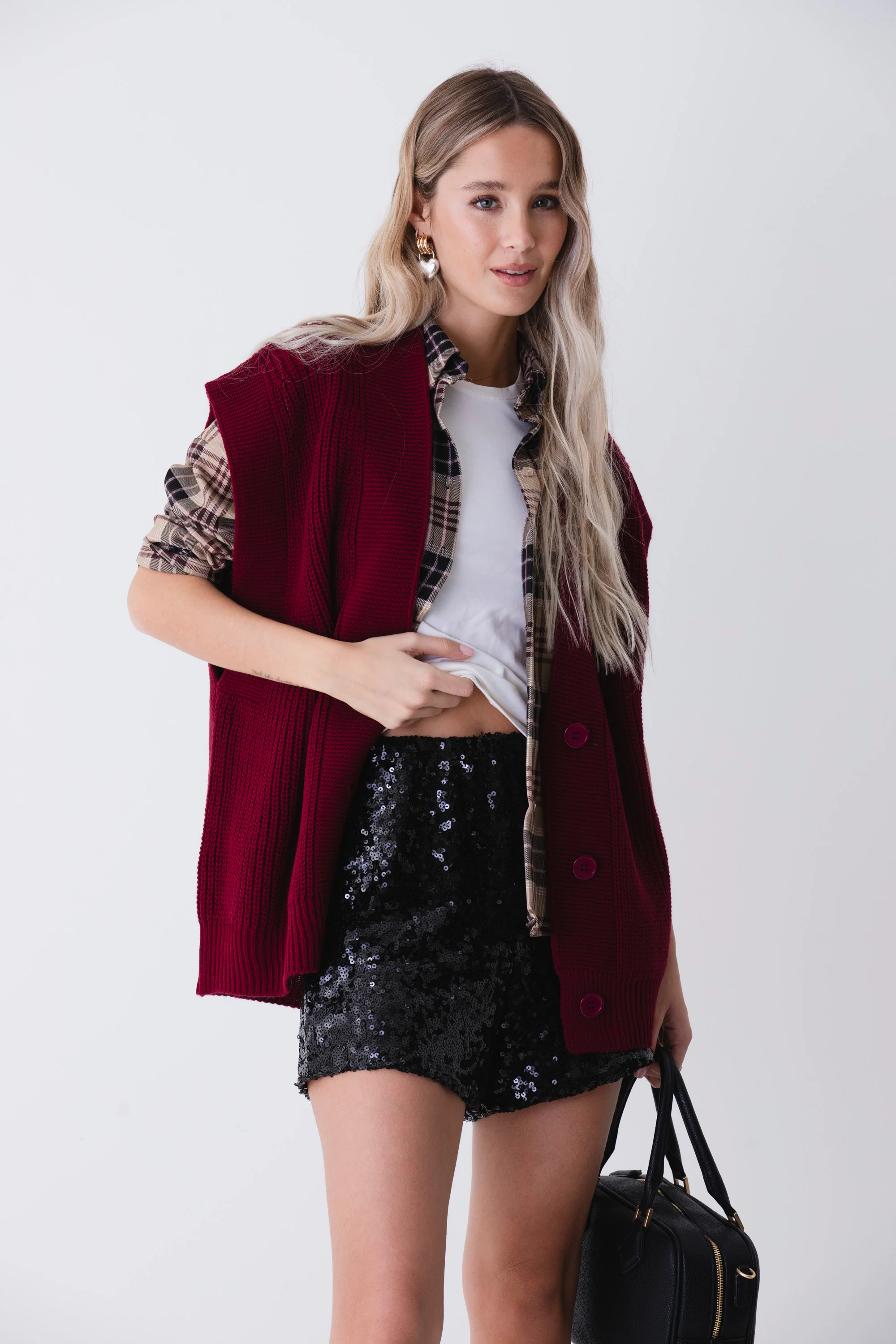 Gilet lungo in maglia coste - FW26 - Image 3