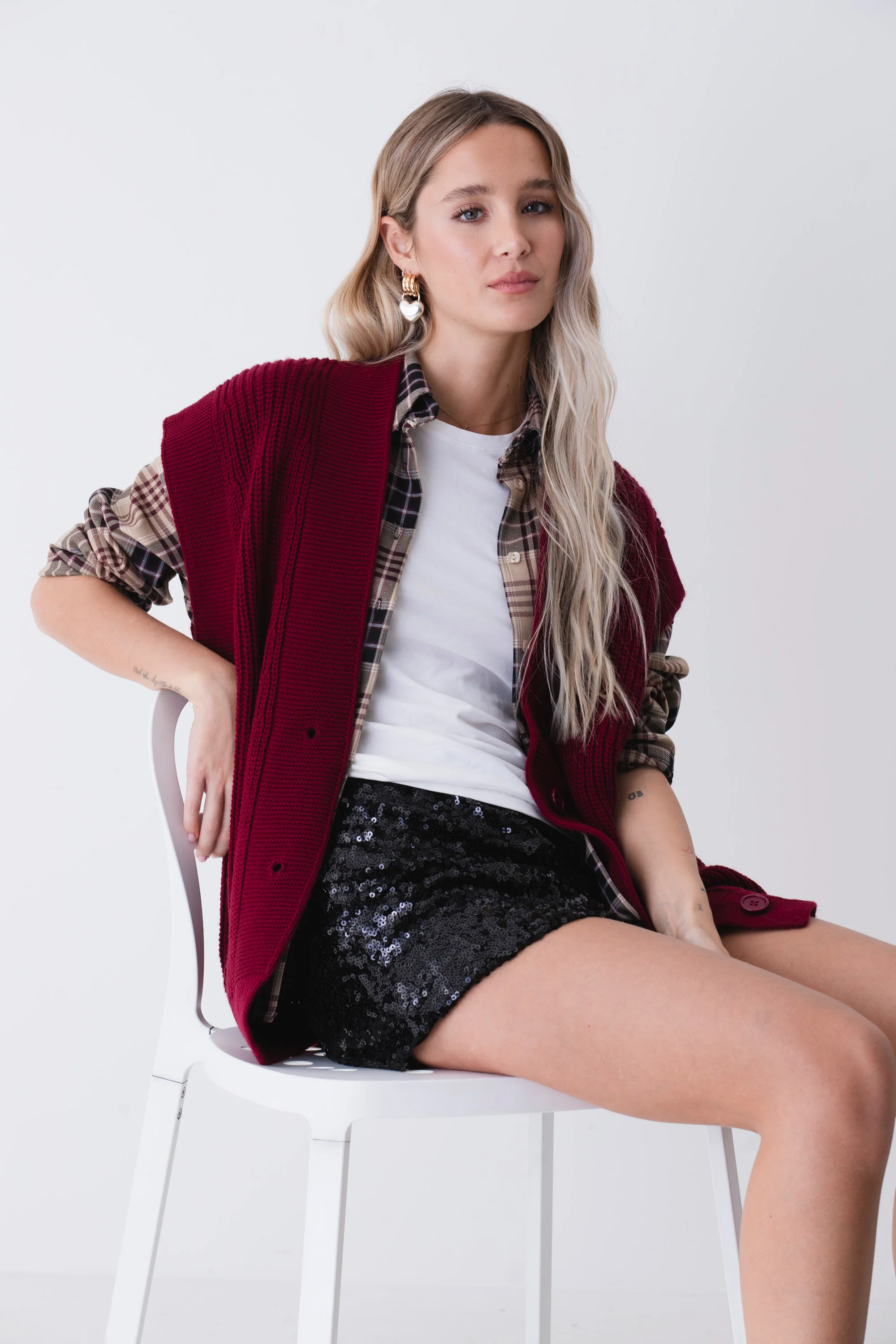 Gilet lungo in maglia coste - FW26 - Image 4