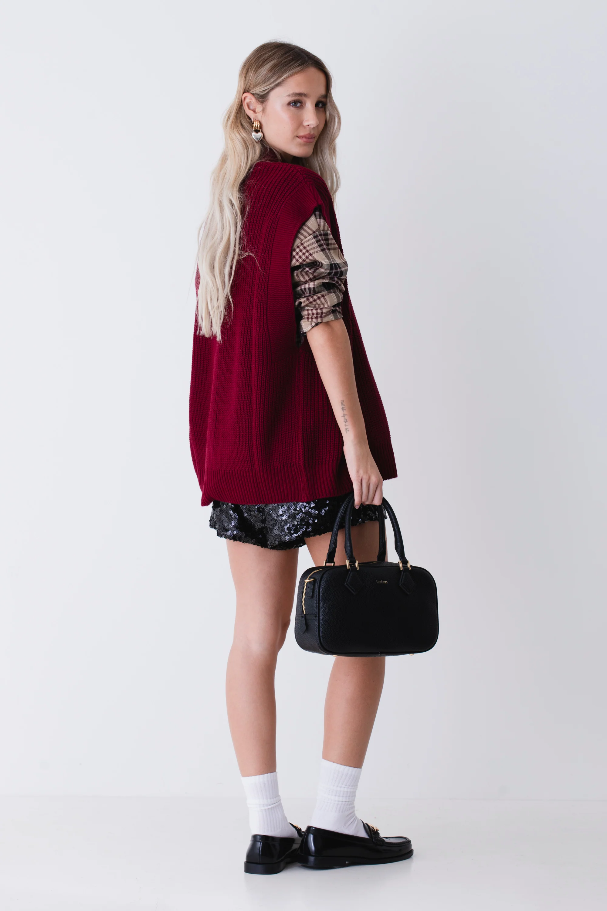 Gilet lungo in maglia coste - FW26 - Image 5