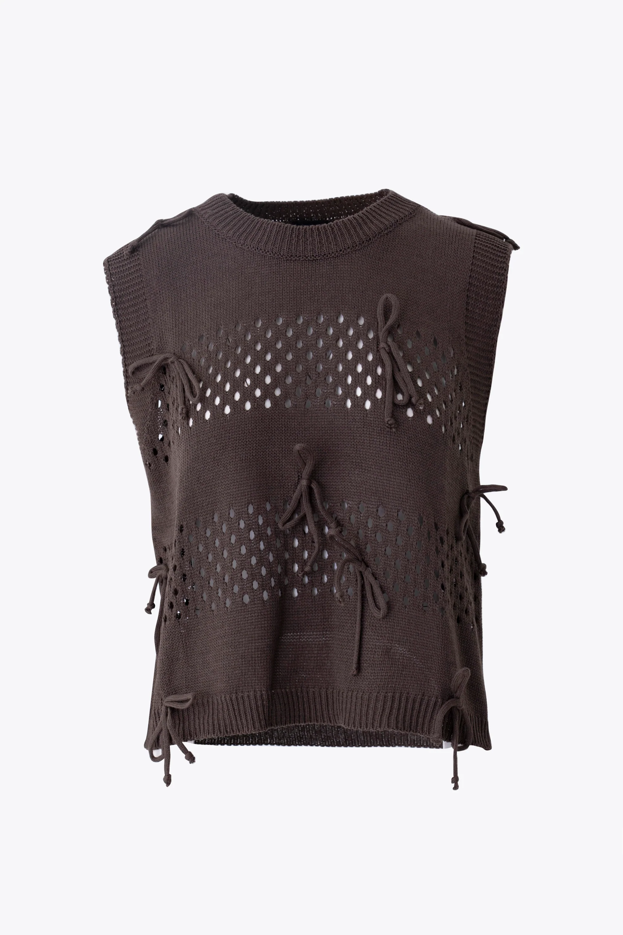 Gilet traforato con fiocchi in cotone - PE26 - Image 5