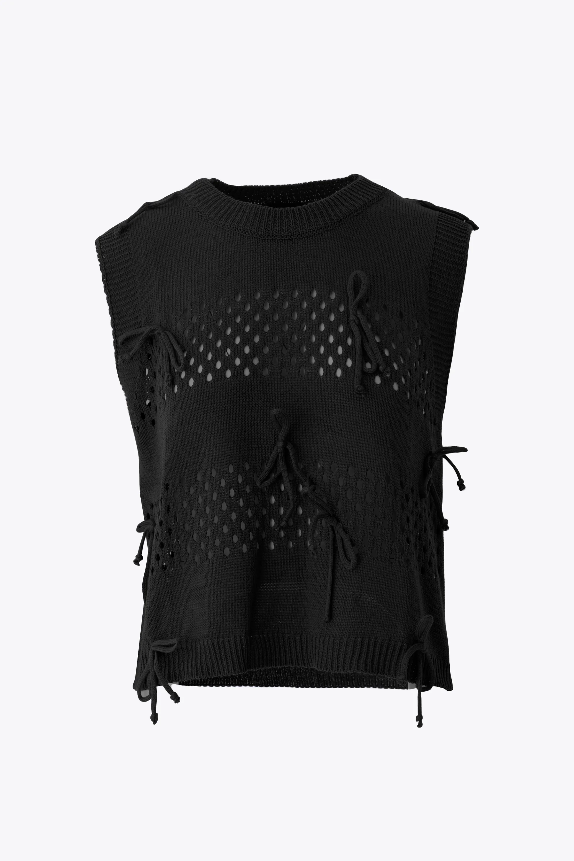 Gilet traforato con fiocchi in cotone - PE26 - Image 7