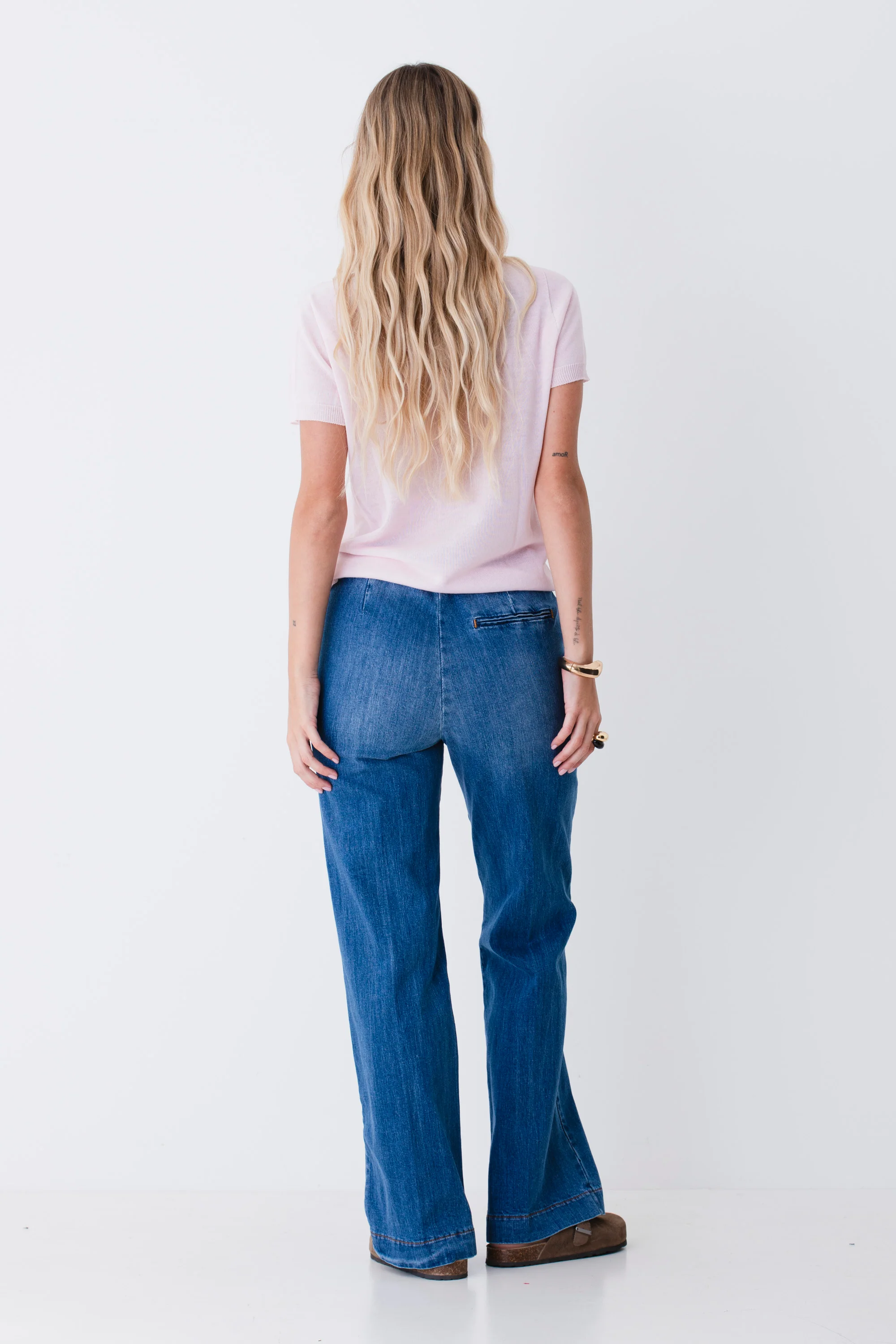 Jeans a palazzo con elastico - PE26 - Image 4