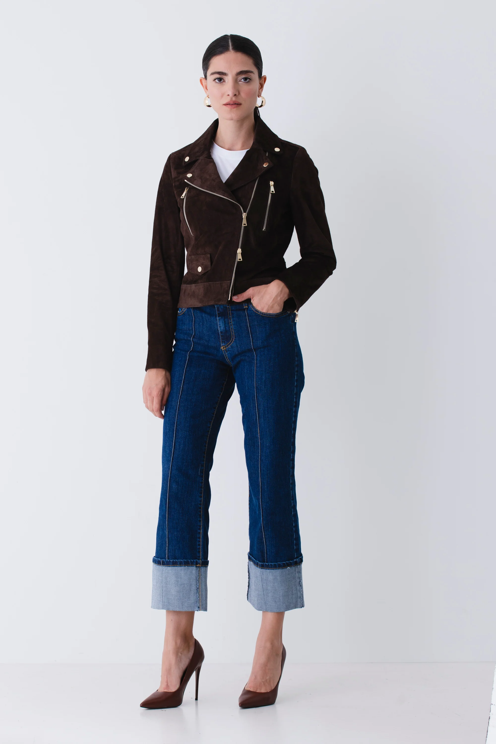 Jeans dritto con cucitura e risvolto - FW26 - Image 3