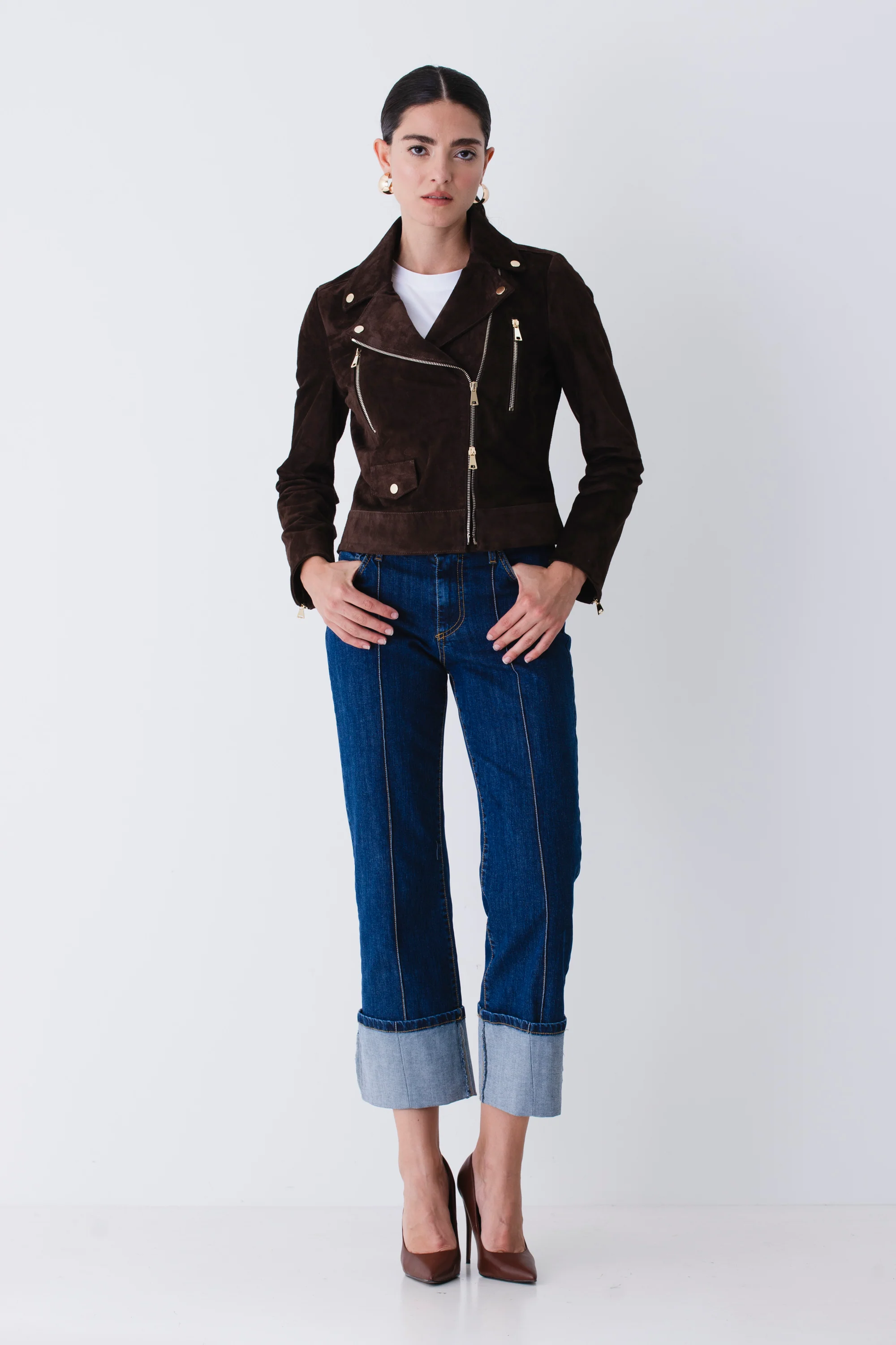 Jeans dritto con cucitura e risvolto - FW26 - Image 4