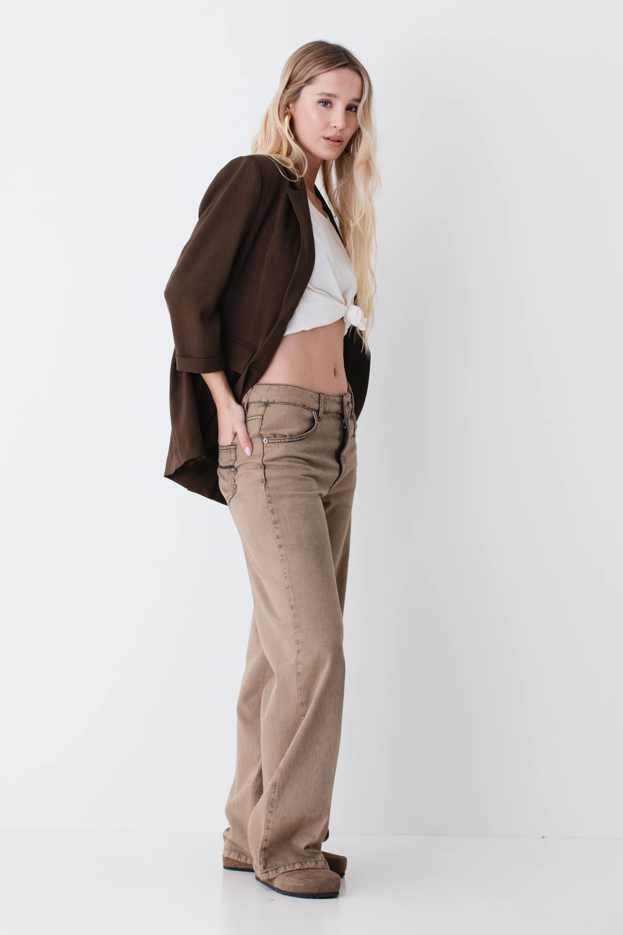 Jeans straight wide effetto marmorizzato - PE26 - Image 5