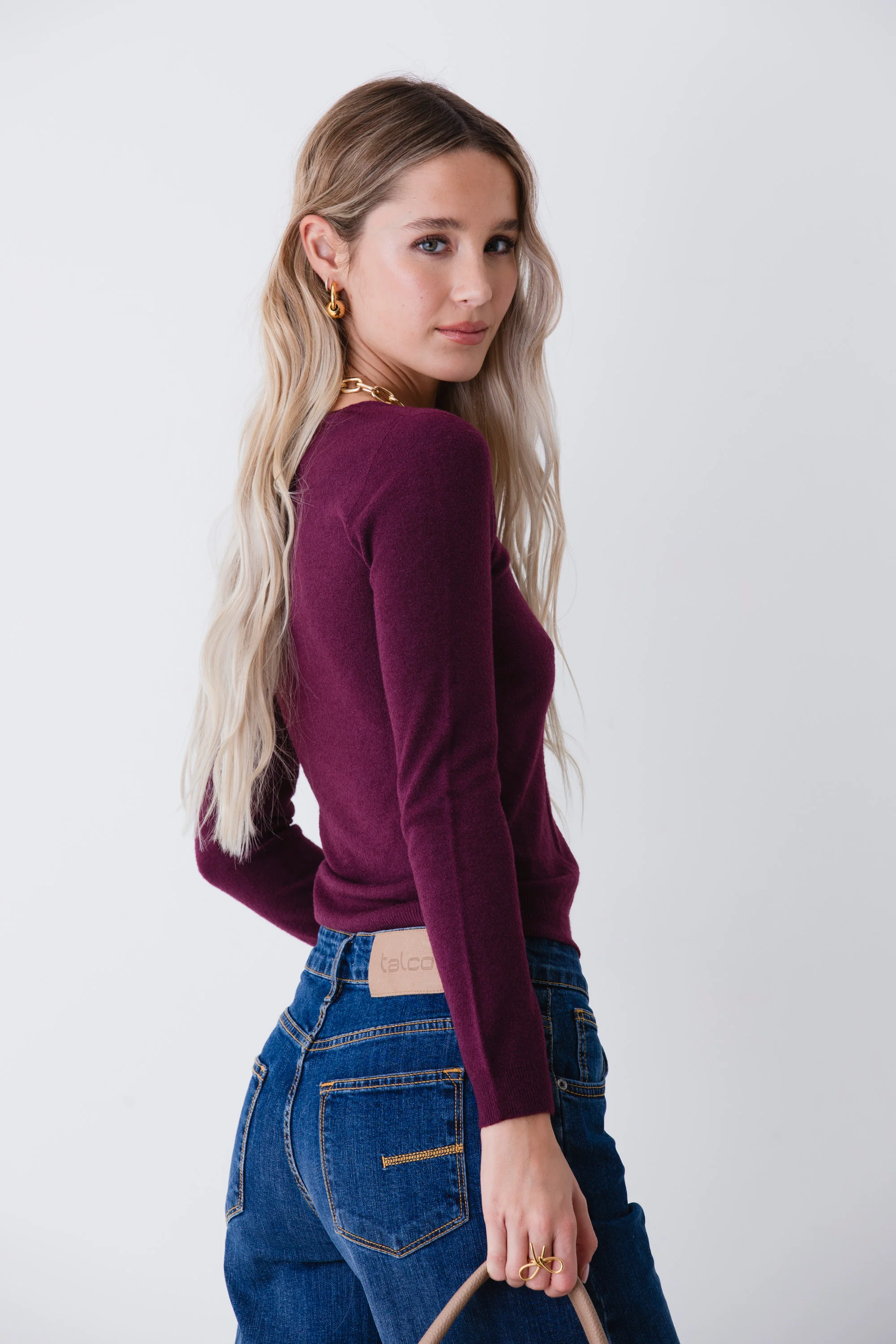 Maglia basic scollo a V - FW26 - Image 4