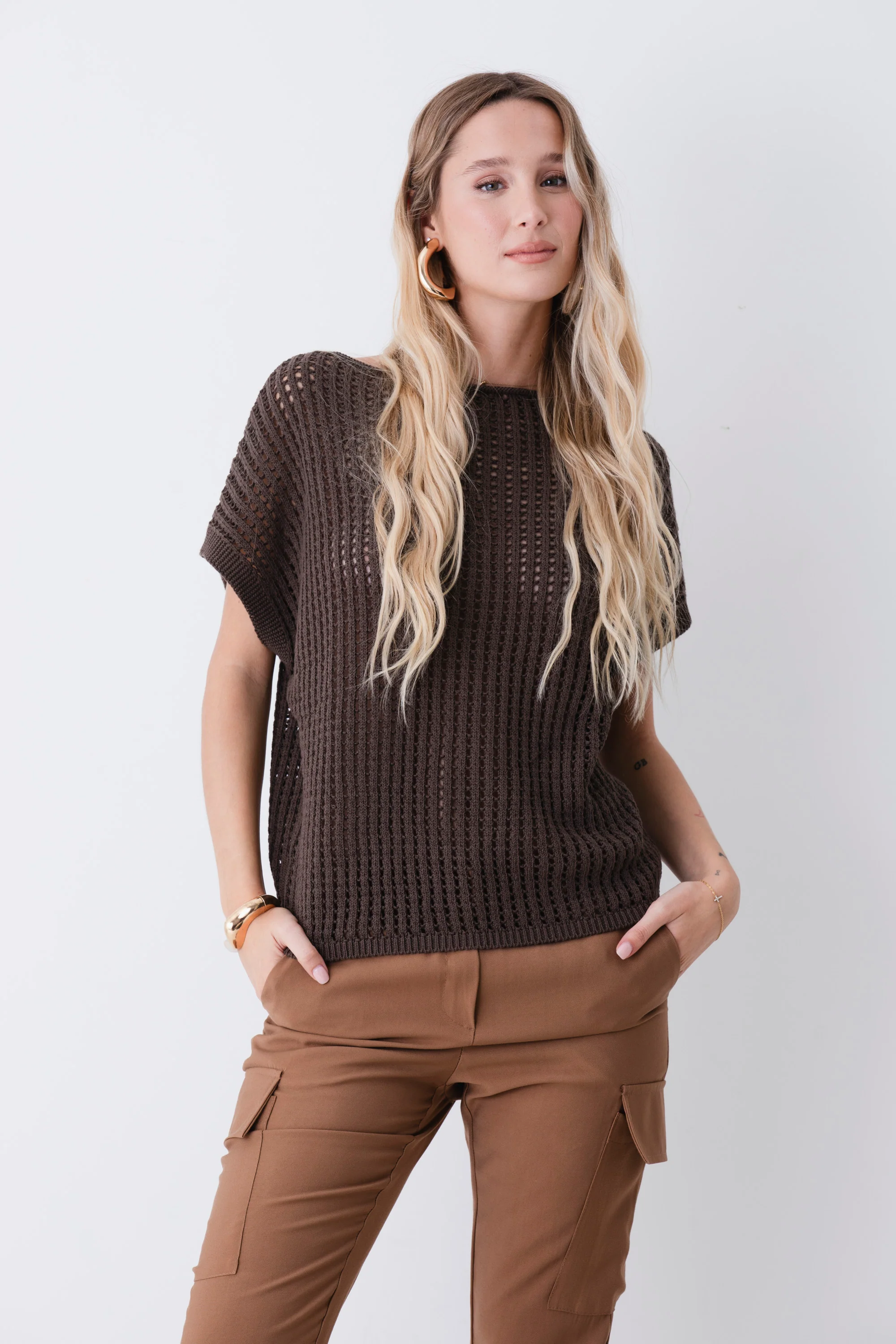 Maglia traforata in cotone - PE26 - Image 2