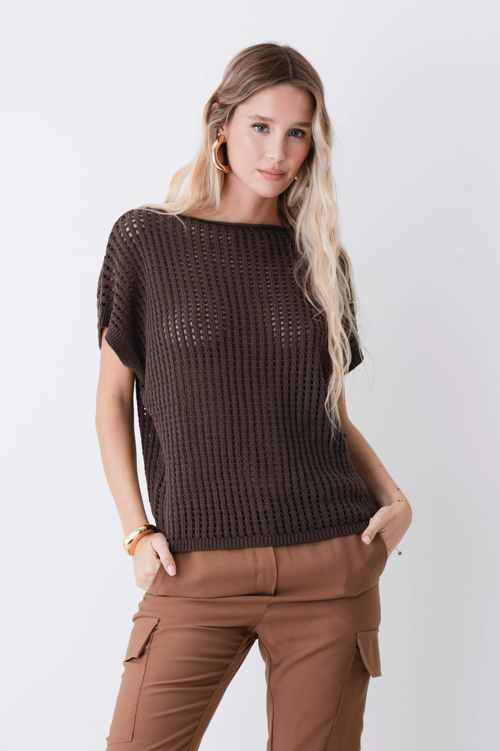 Maglia traforata in cotone - PE26 - Image 4