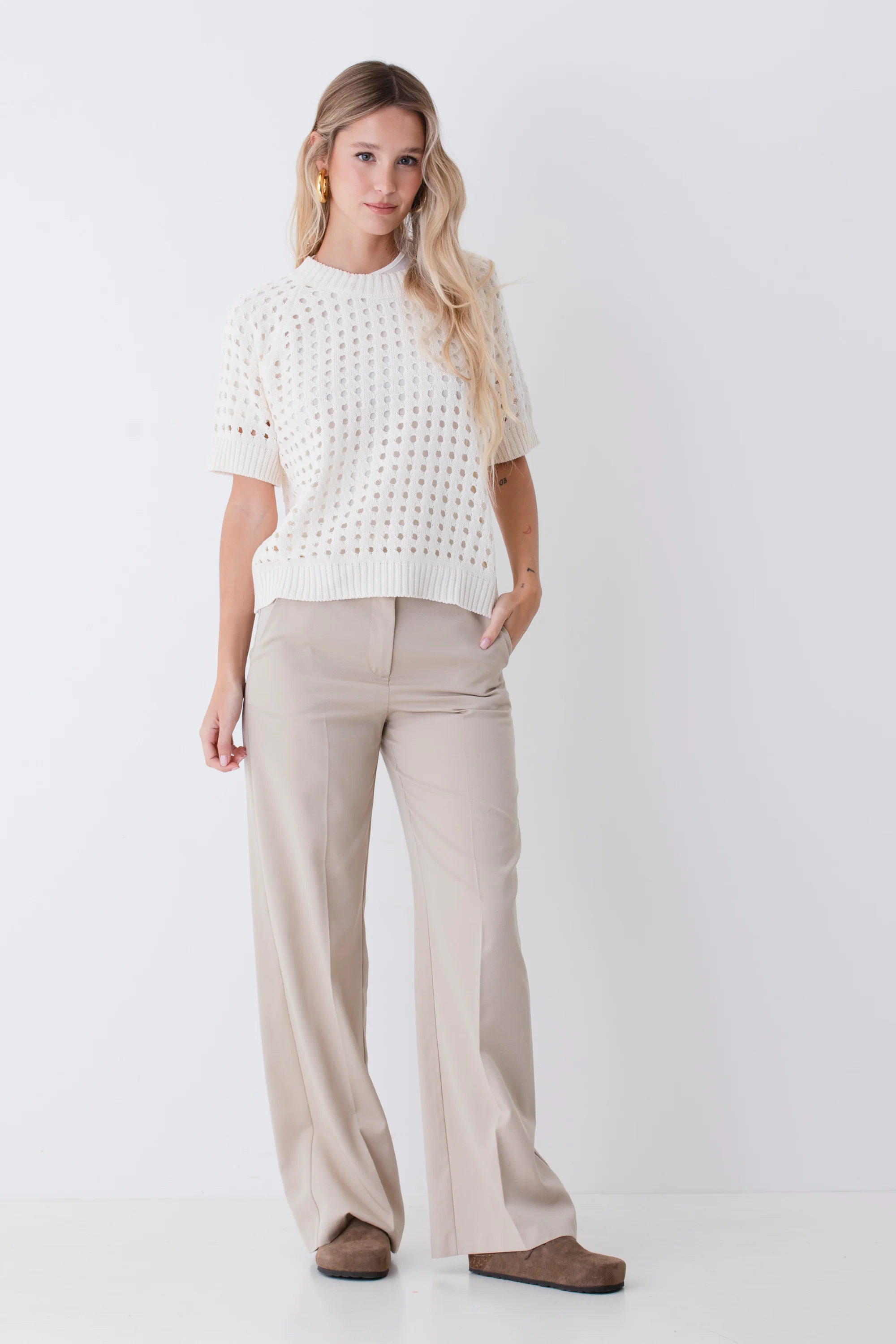 Maglia traforata in cotone - PE26 - Image 3