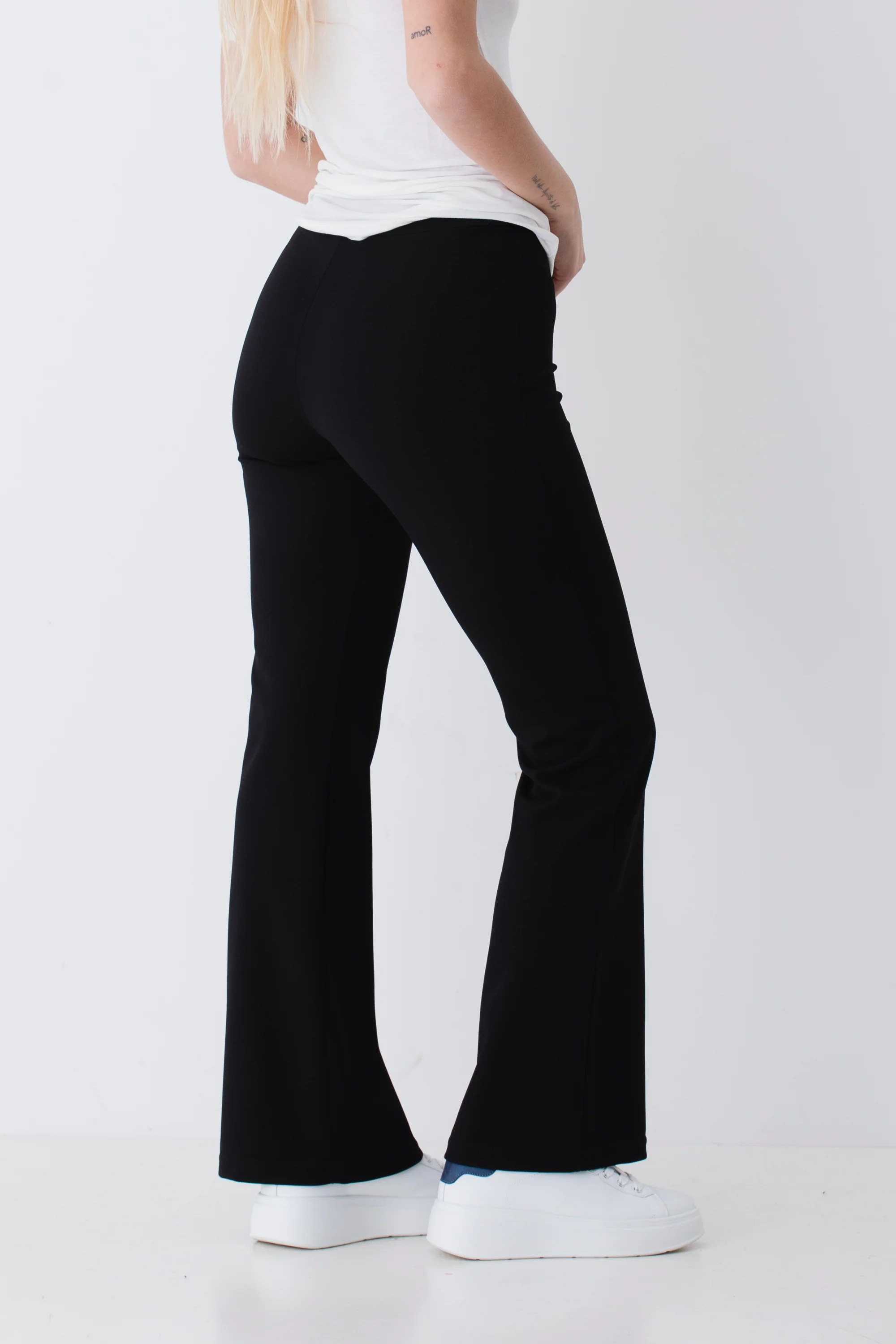 Pantalone a zampa in scuba crepe - PE26 - Image 3