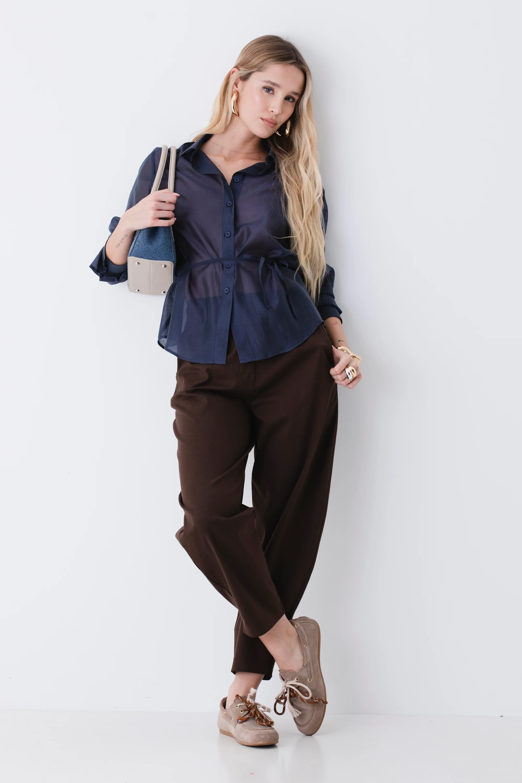 Pantalone baloon in cotone elasticizzato - PE26 - Image 3
