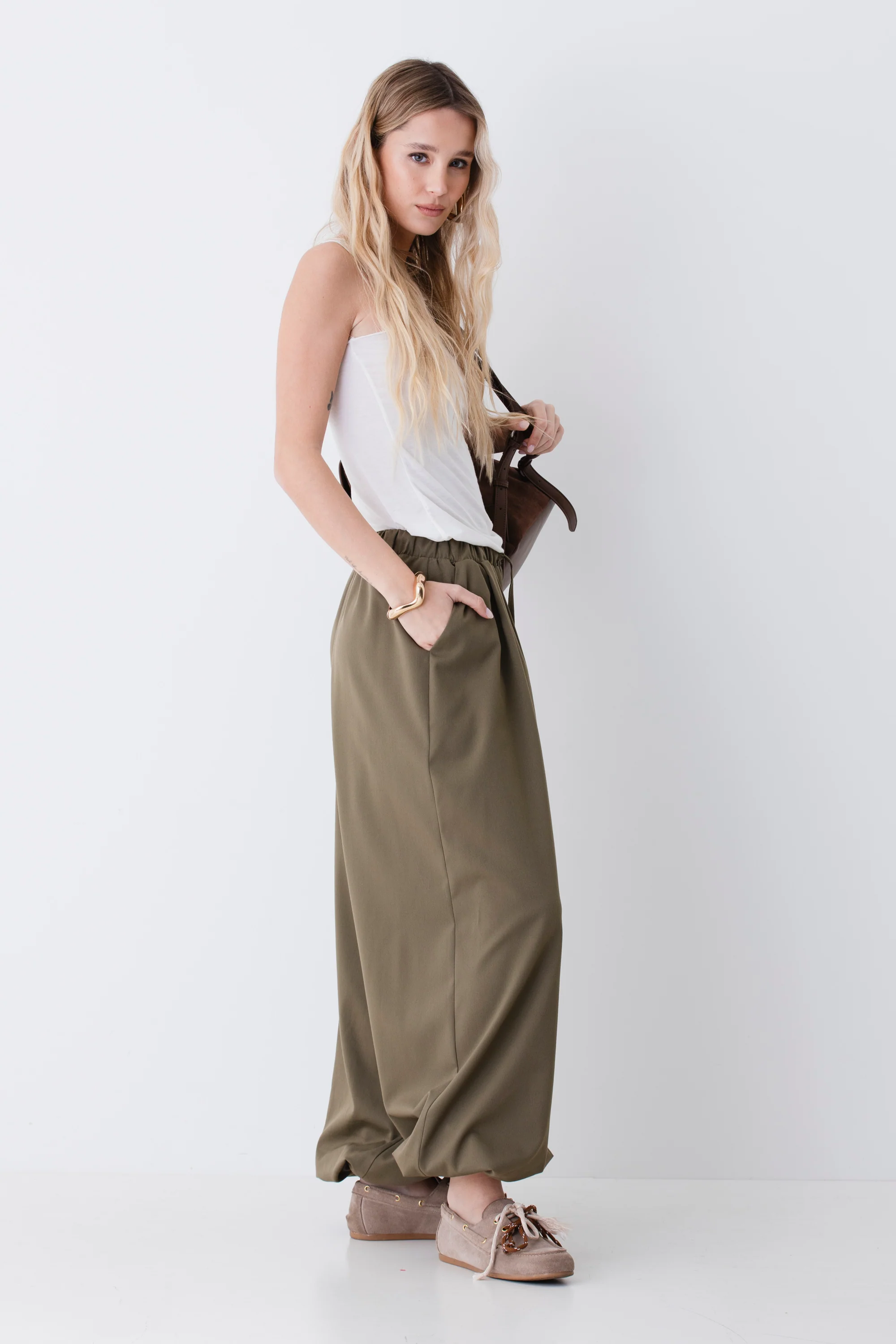 Pantalone baloon in misto viscosa - PE26 - Image 3