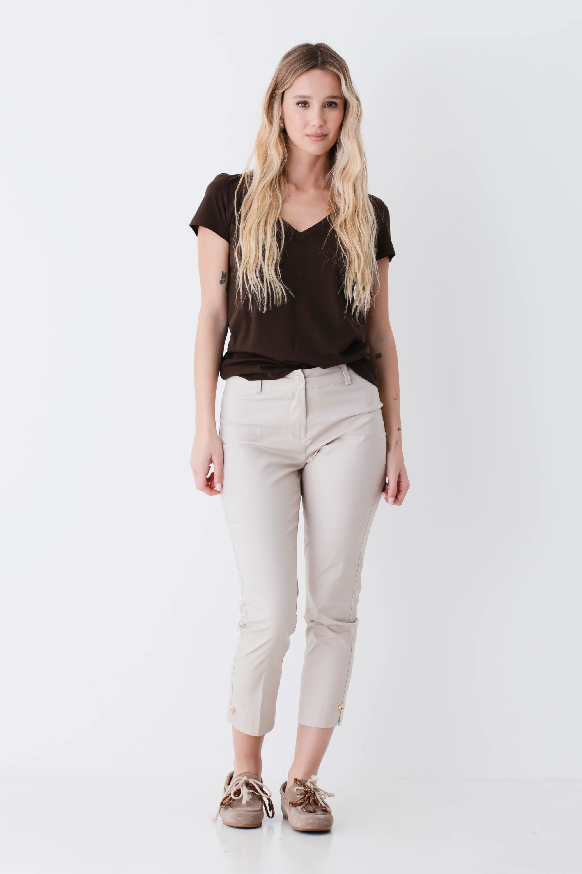 Pantalone capri in cotone - PE26