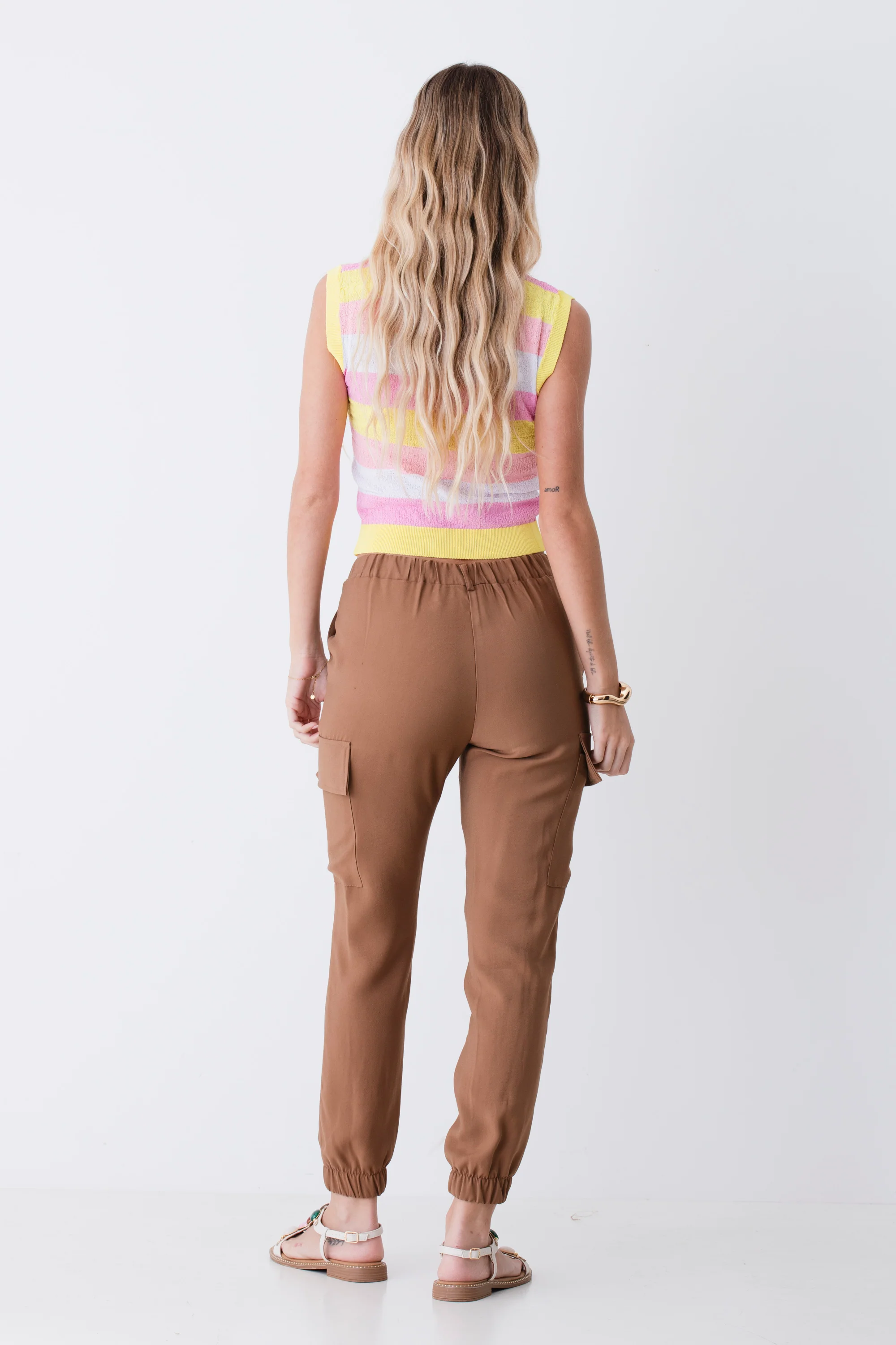 Pantalone cargo in viscosa - PE26 - Image 5
