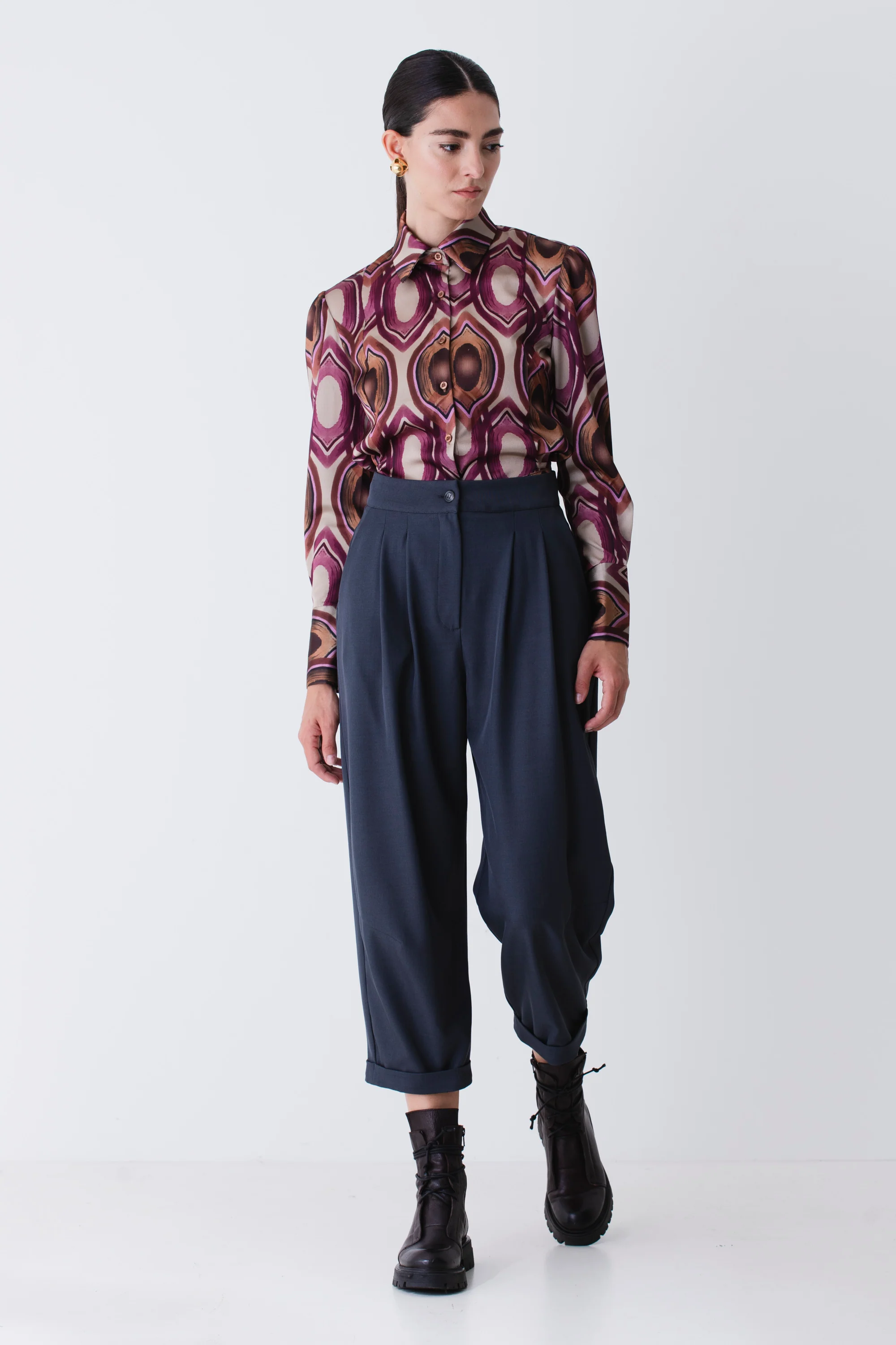 Pantalone carrot con pinces - FW26 - Image 4