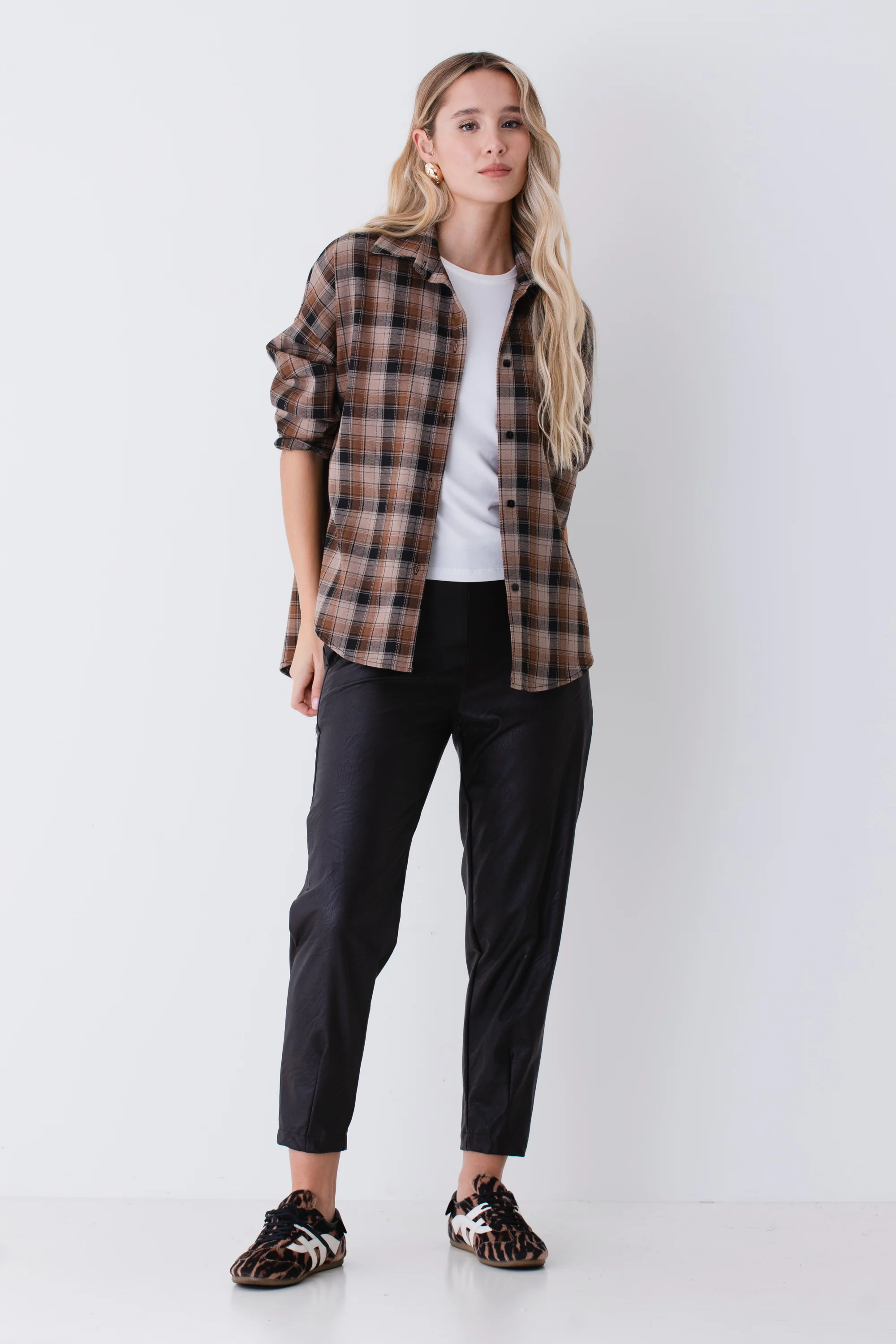 Pantalone carrot in similpelle - FW26
