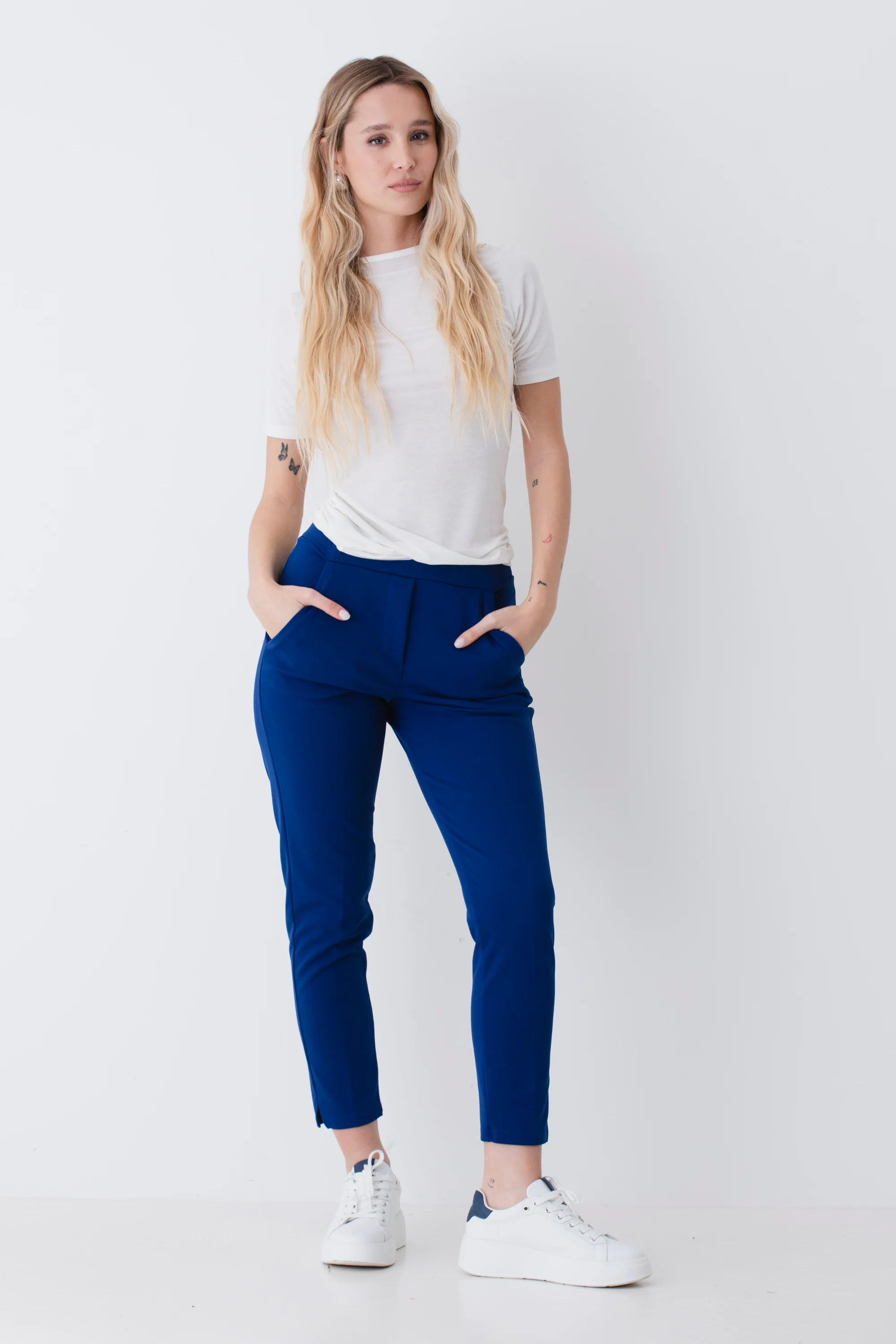 Pantalone dritto in scuba crepe - PE26 - Image 3
