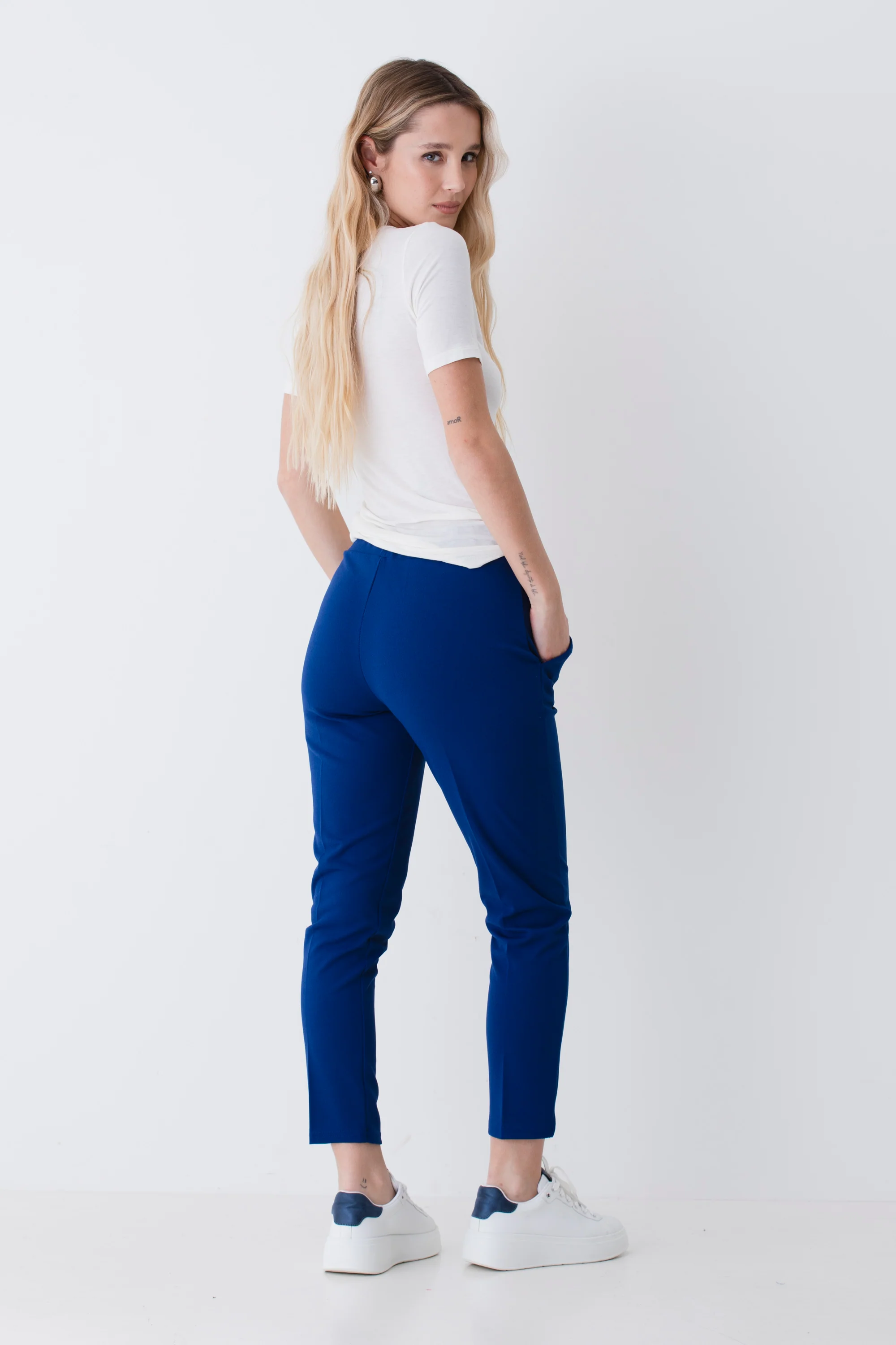Pantalone dritto in scuba crepe - PE26 - Image 5