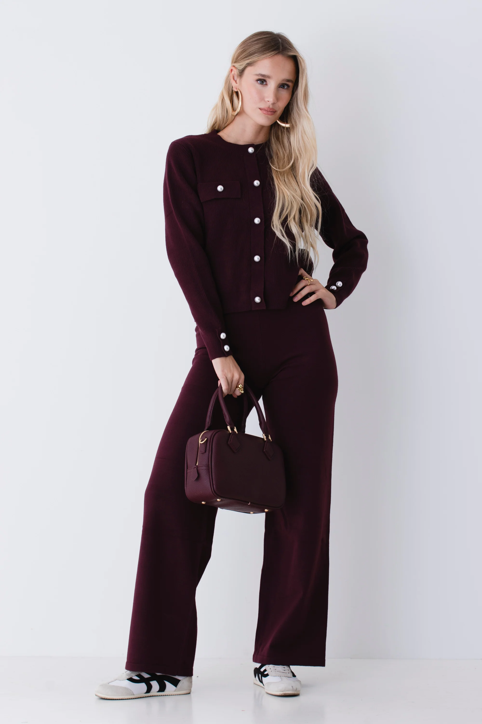 Pantalone palazzo in maglia - FW26 - Image 3