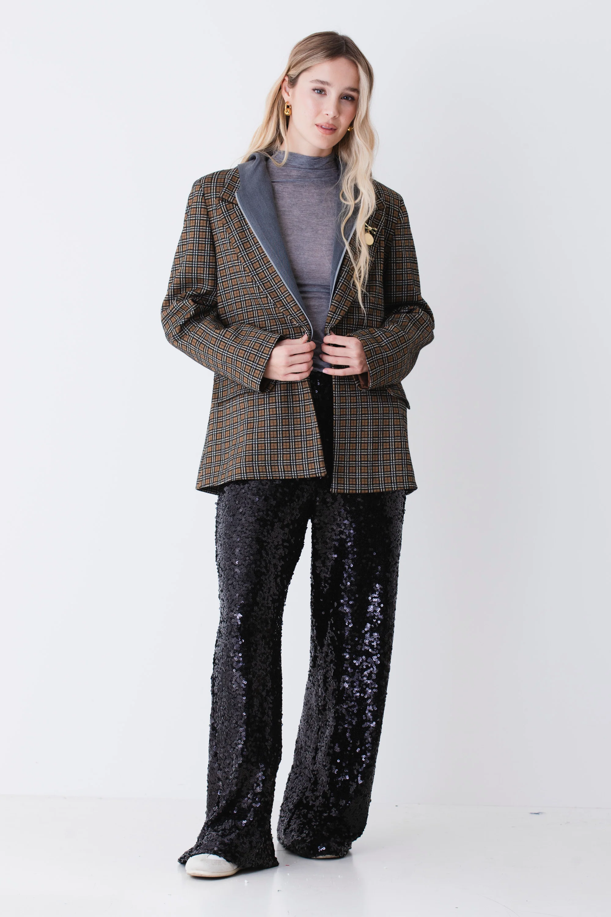Pantalone palazzo in paillettes - FW26 - Image 3