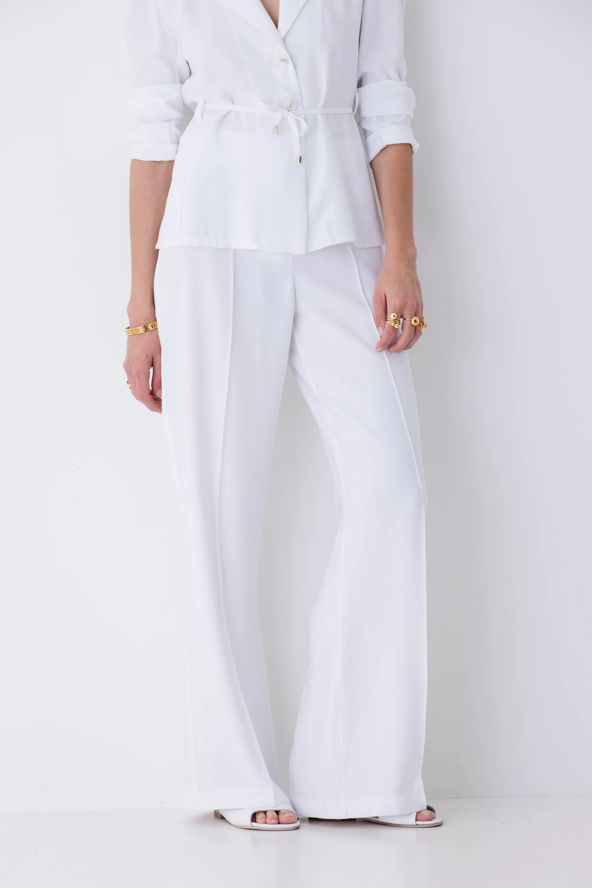 Pantalone palazzo in viscosa - PE25