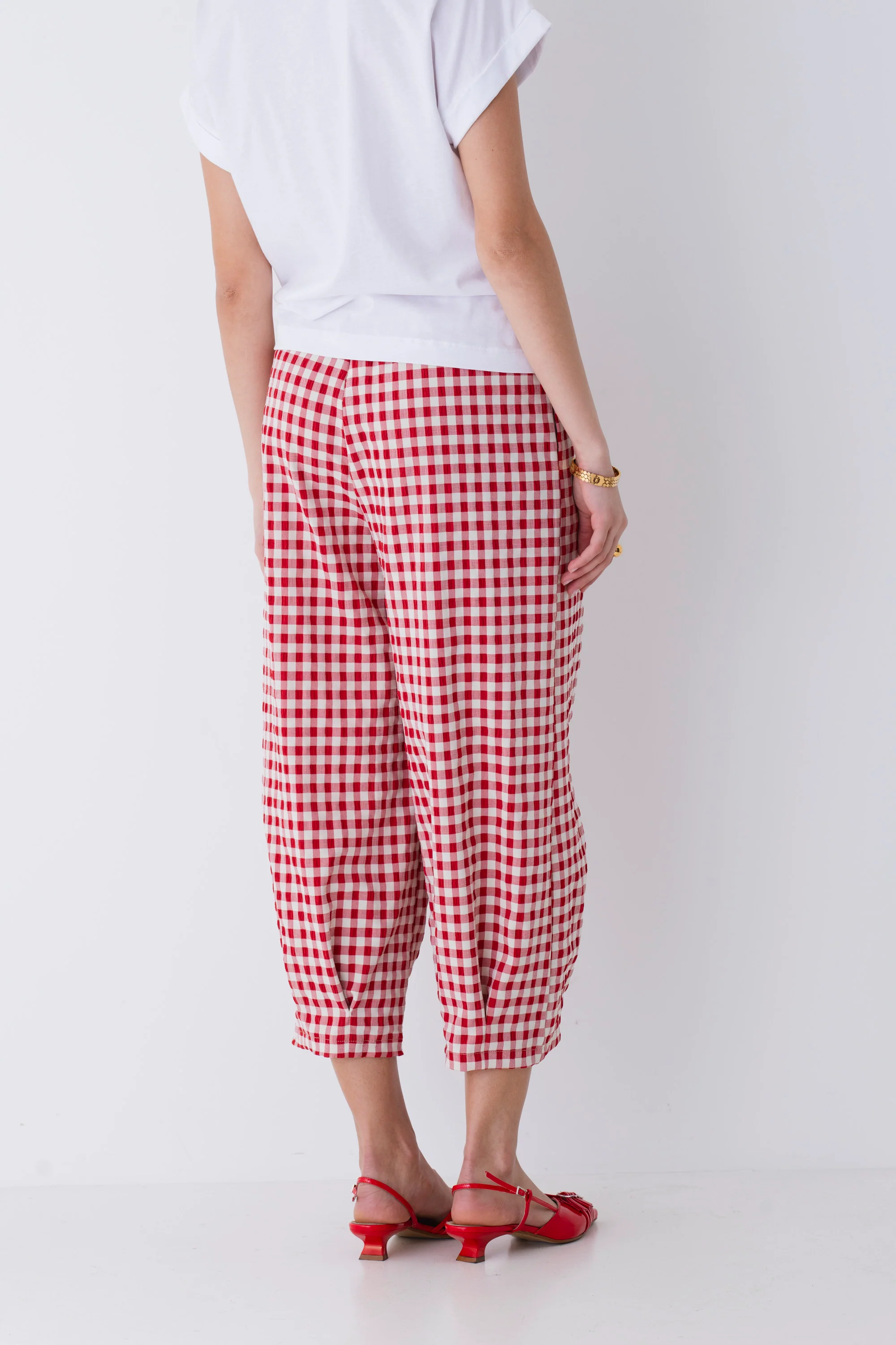 Pantaloni carrot in vichy - PE25 - Image 4