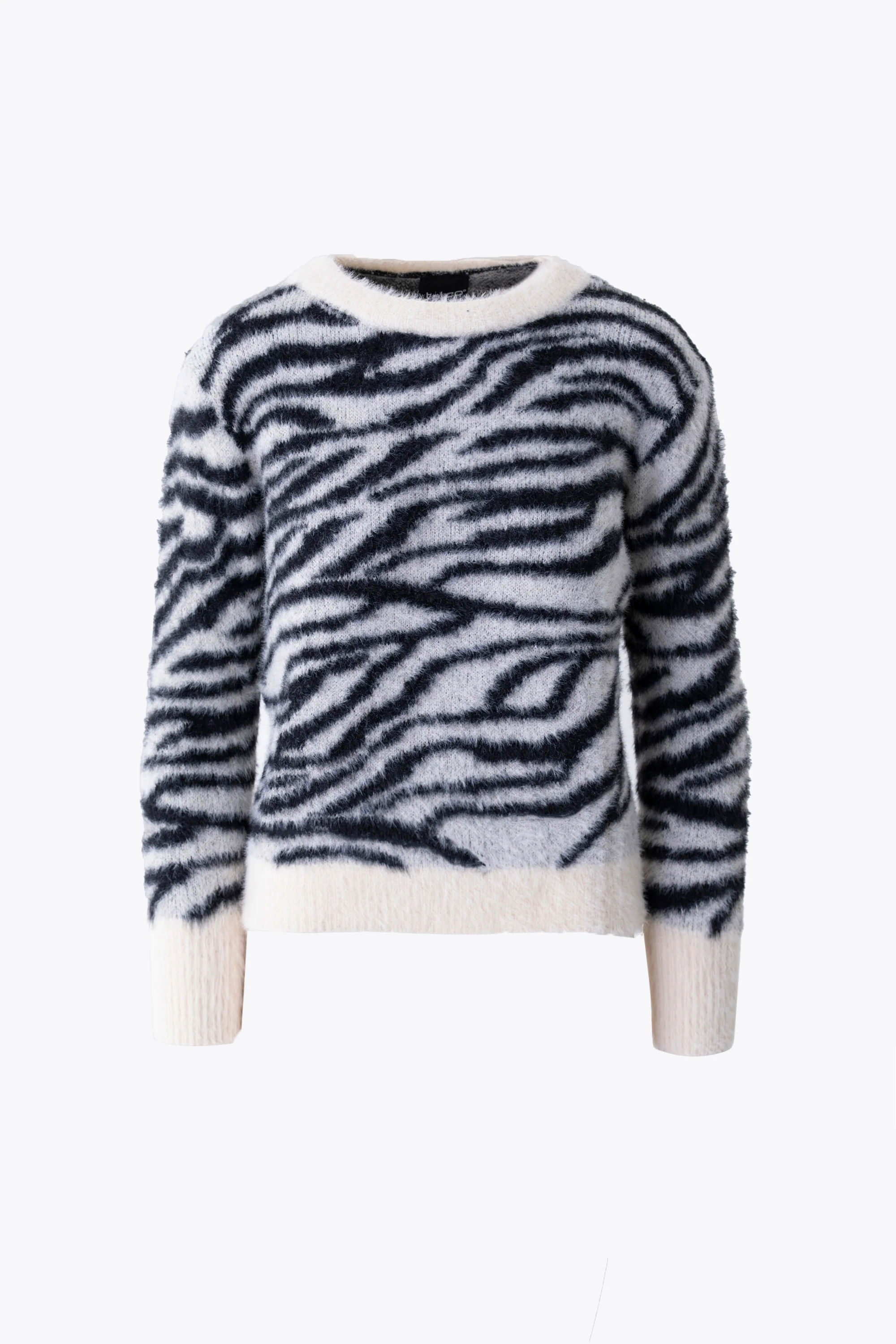 Pullover fantasia zebrata effetto pelliccia - FW26 - Image 9